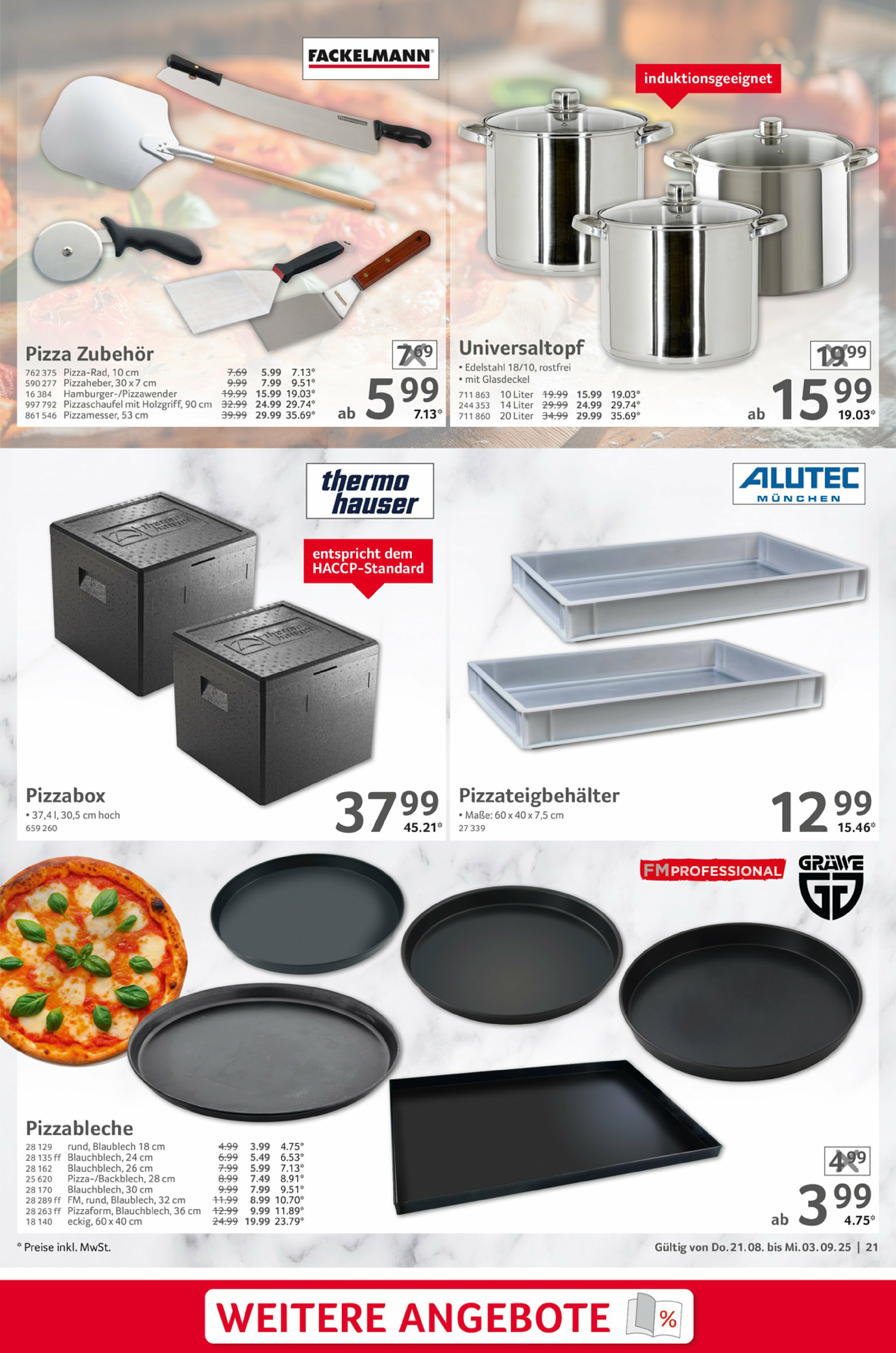 selgros - Selgros - Gastronomie-Prospekt gültig vom 21.08. bis 03.09. - page: 21