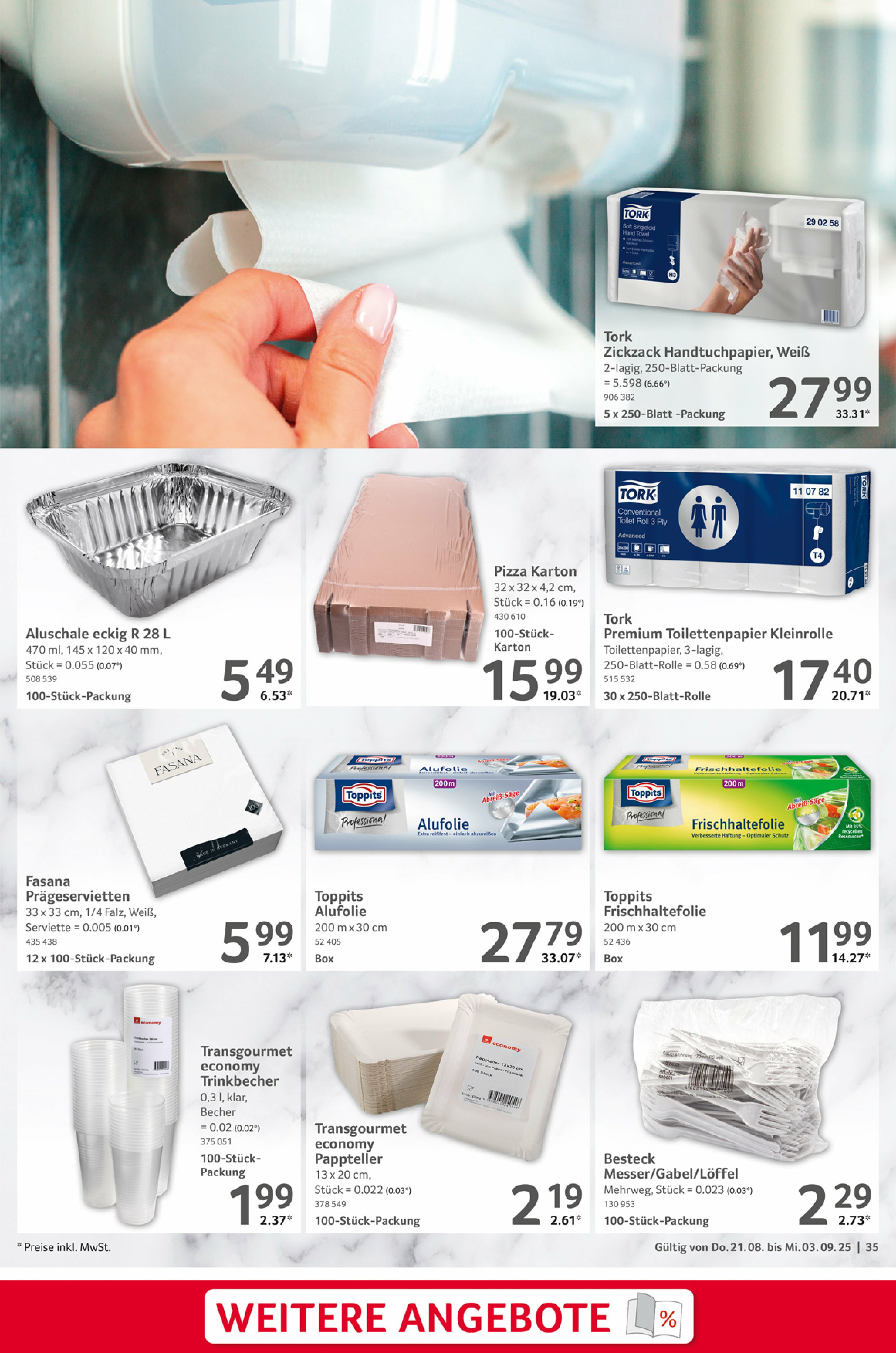 selgros - Selgros - Gastronomie-Prospekt gültig vom 21.08. bis 03.09. - page: 35