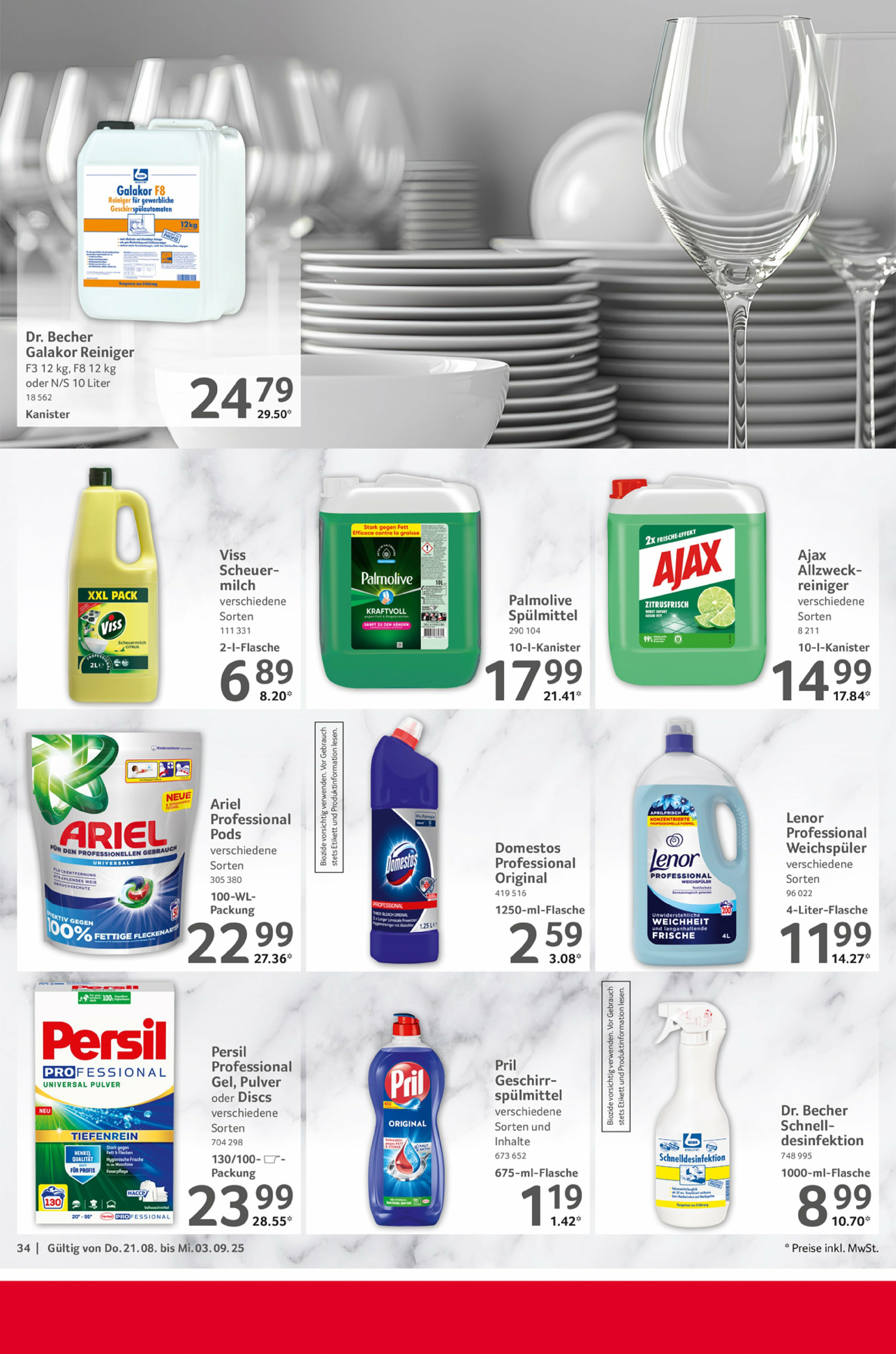 selgros - Selgros - Gastronomie-Prospekt gültig vom 21.08. bis 03.09. - page: 34