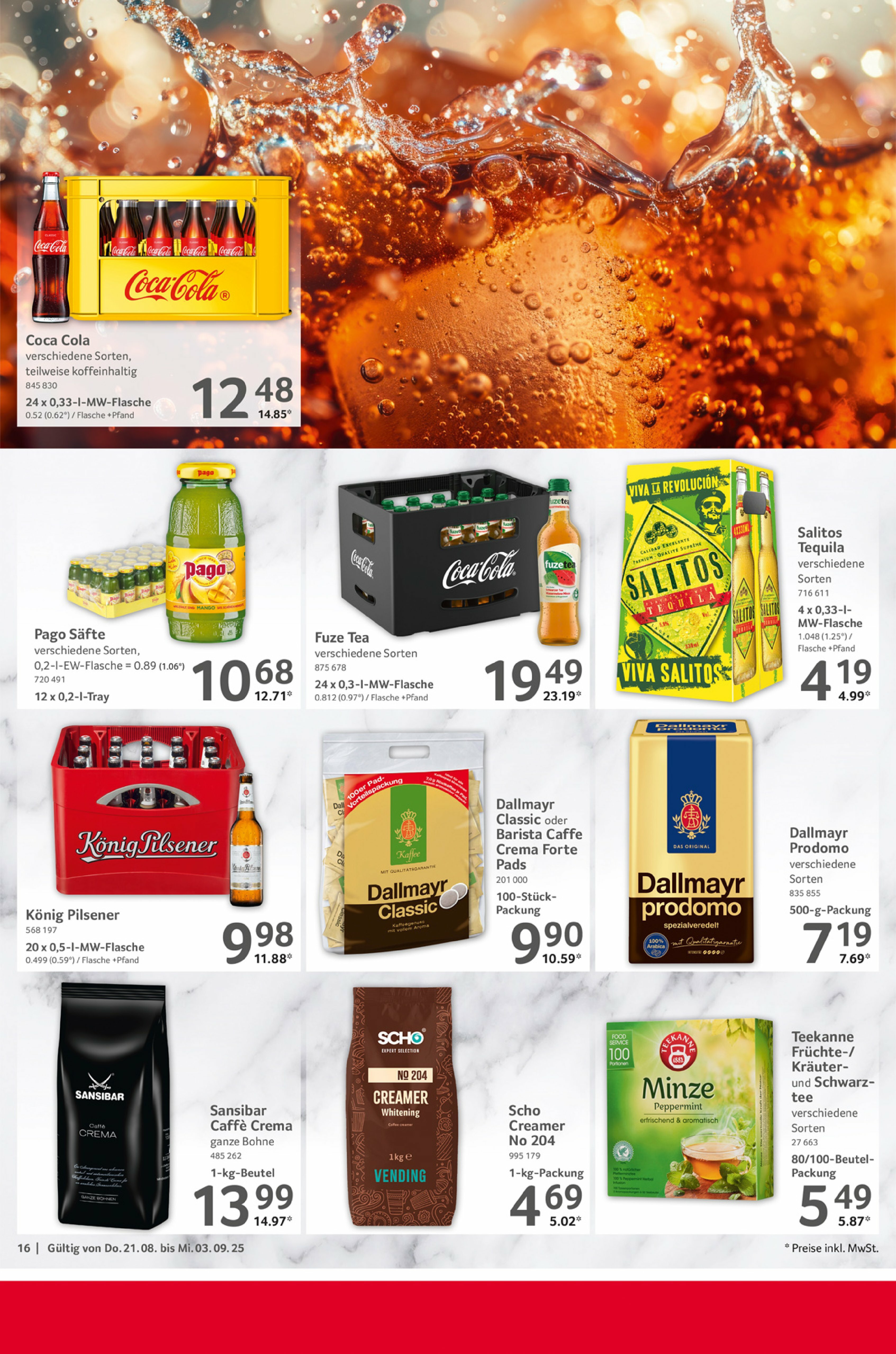 selgros - Selgros - Gastronomie-Prospekt gültig vom 21.08. bis 03.09. - page: 16