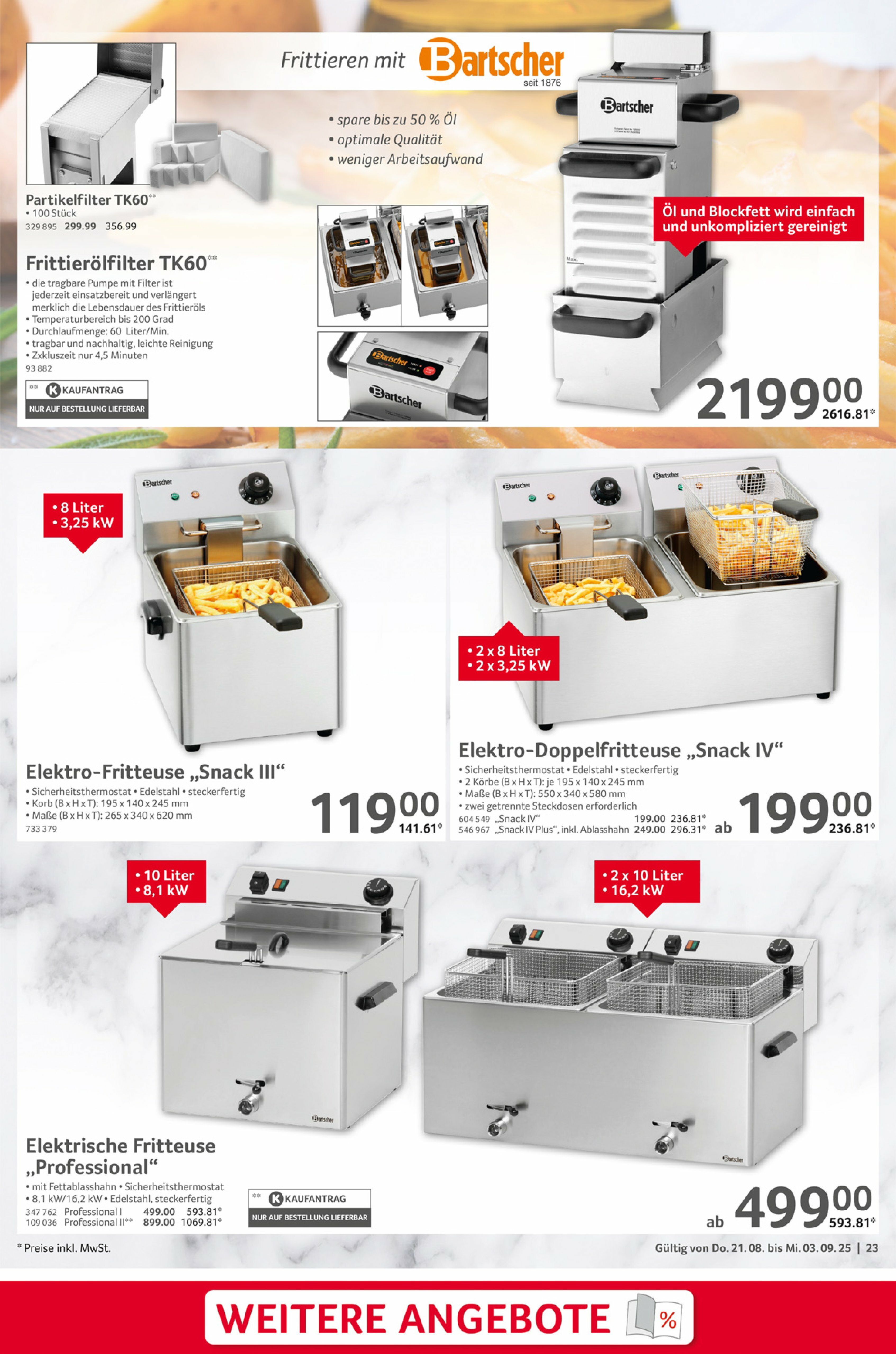 selgros - Selgros - Gastronomie-Prospekt gültig vom 21.08. bis 03.09. - page: 23