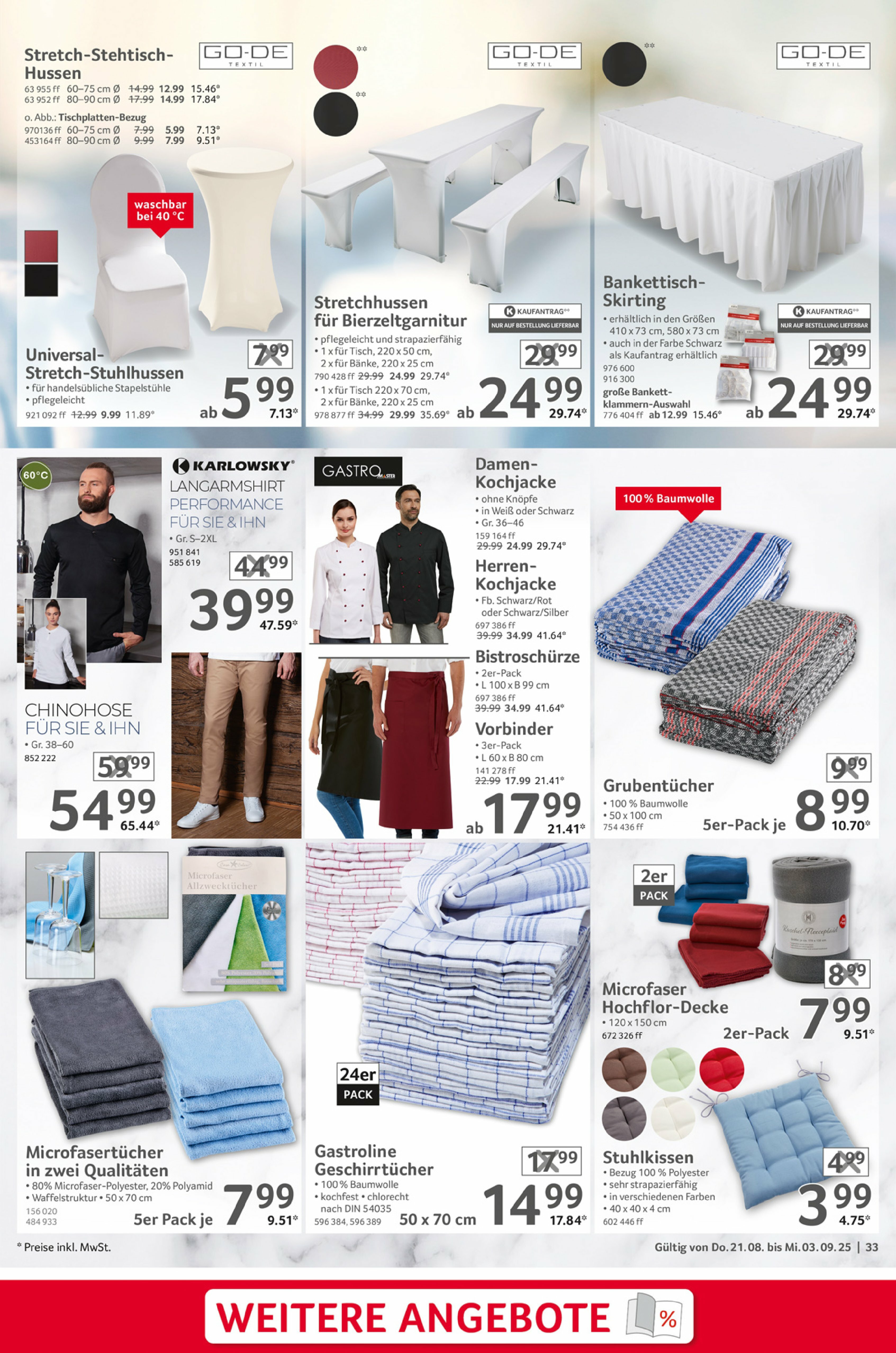 selgros - Selgros - Gastronomie-Prospekt gültig vom 21.08. bis 03.09. - page: 33