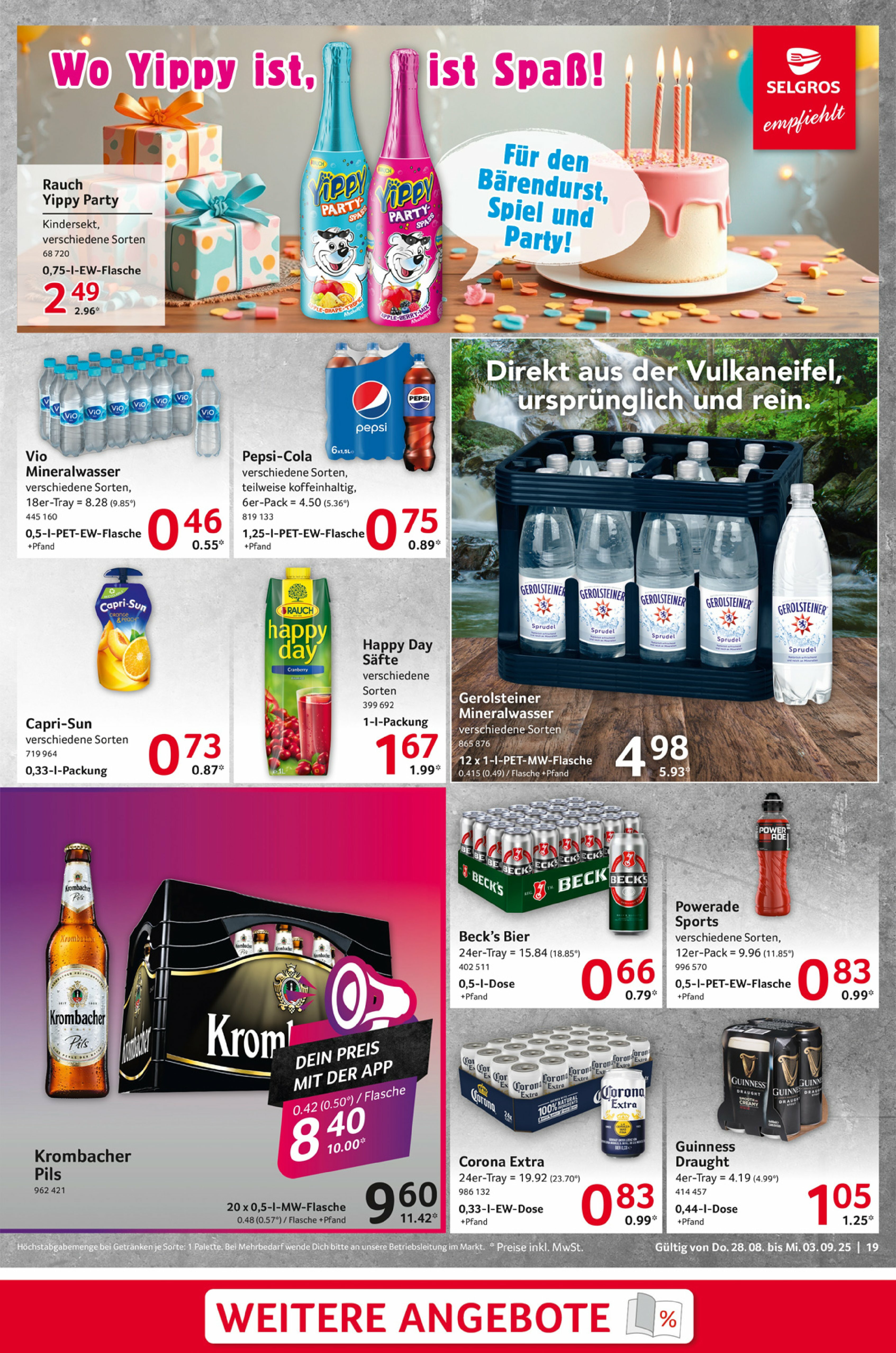 selgros - Selgros - Food-Prospekt gültig vom 28.08. bis 03.09. - page: 19