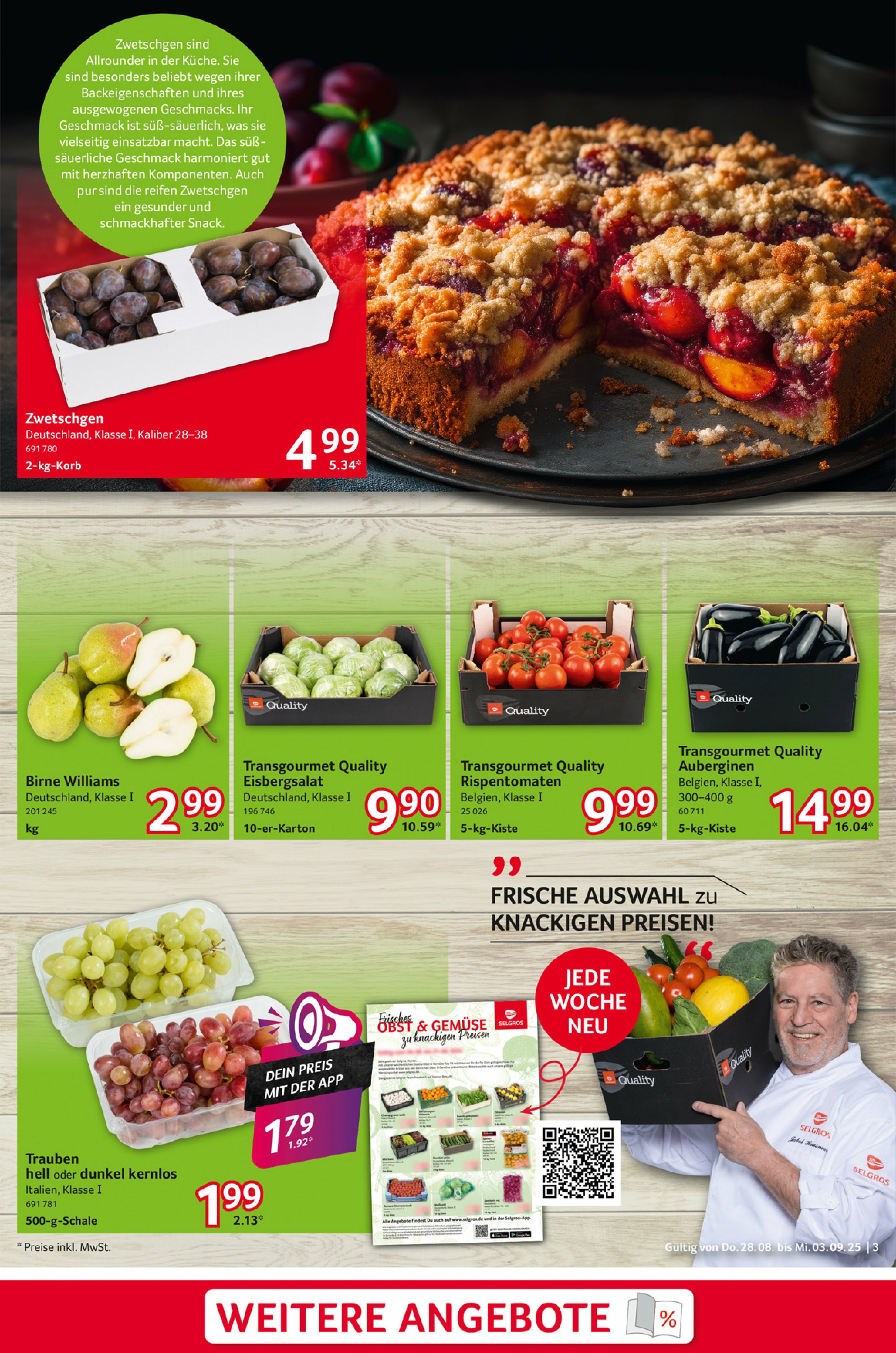 selgros - Selgros - Food-Prospekt gültig vom 28.08. bis 03.09. - page: 3