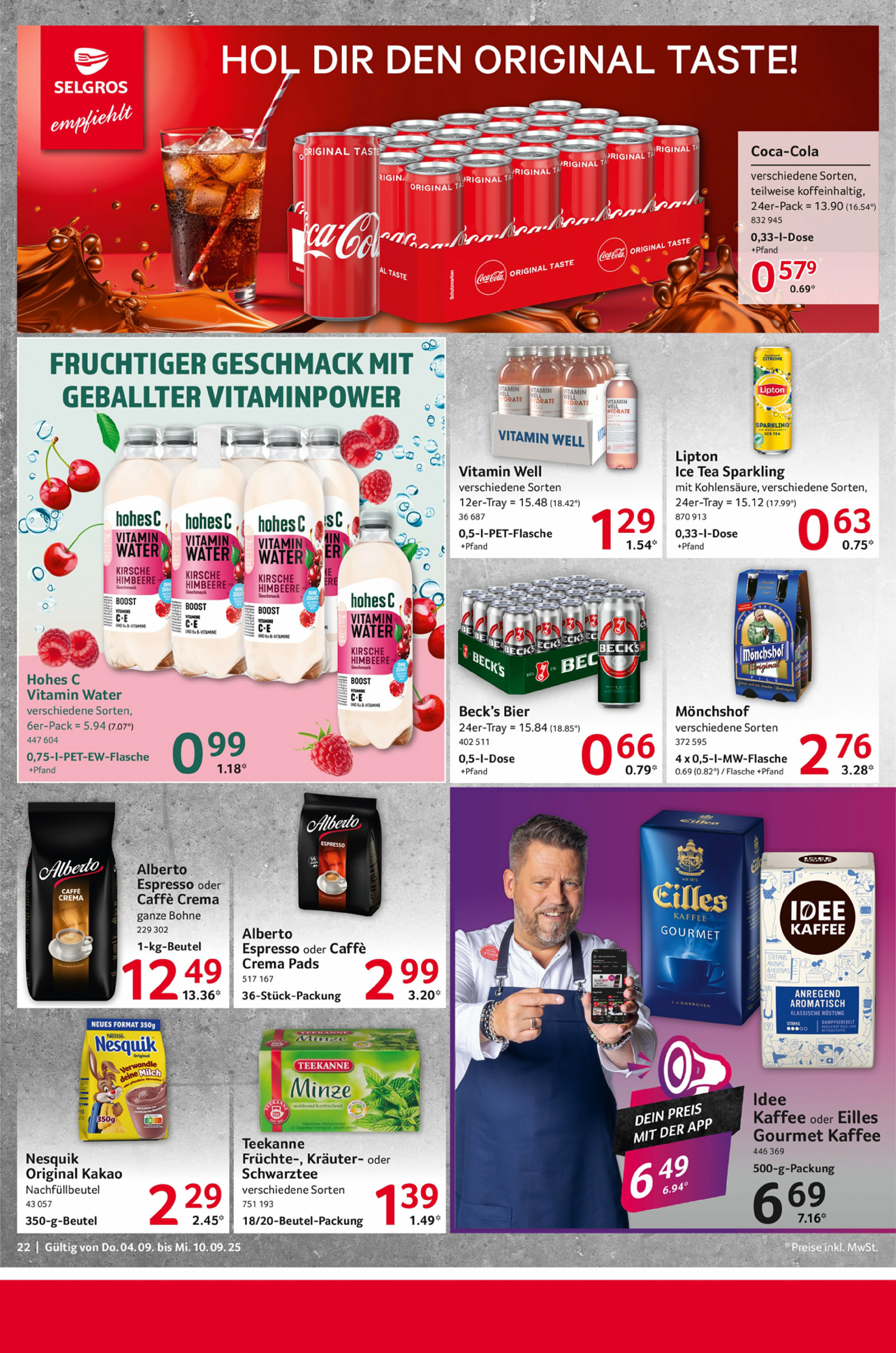 selgros - Selgros - Food-Prospekt gültig vom 04.09. bis 10.09. - page: 22
