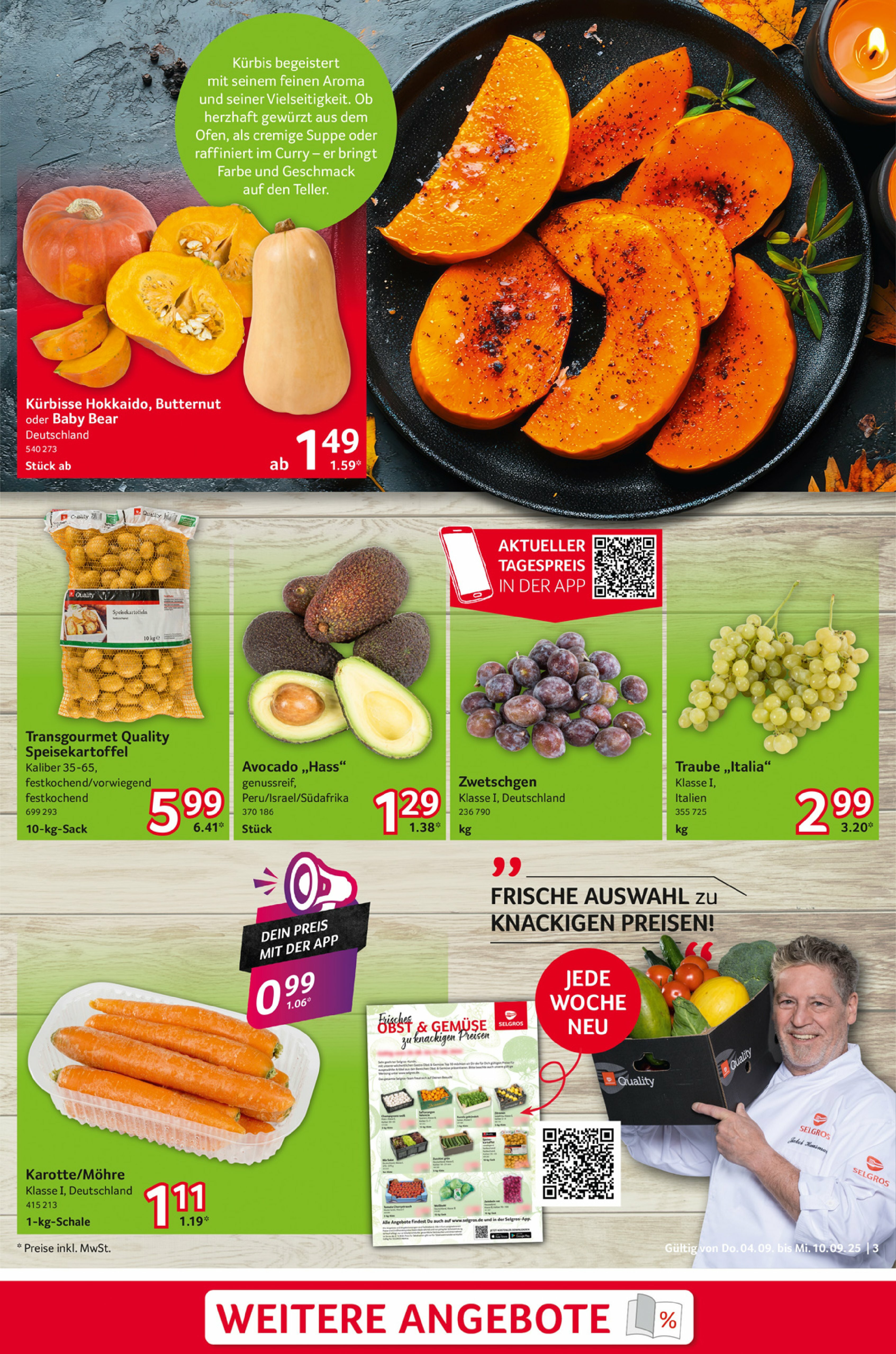 selgros - Selgros - Food-Prospekt gültig vom 04.09. bis 10.09. - page: 3