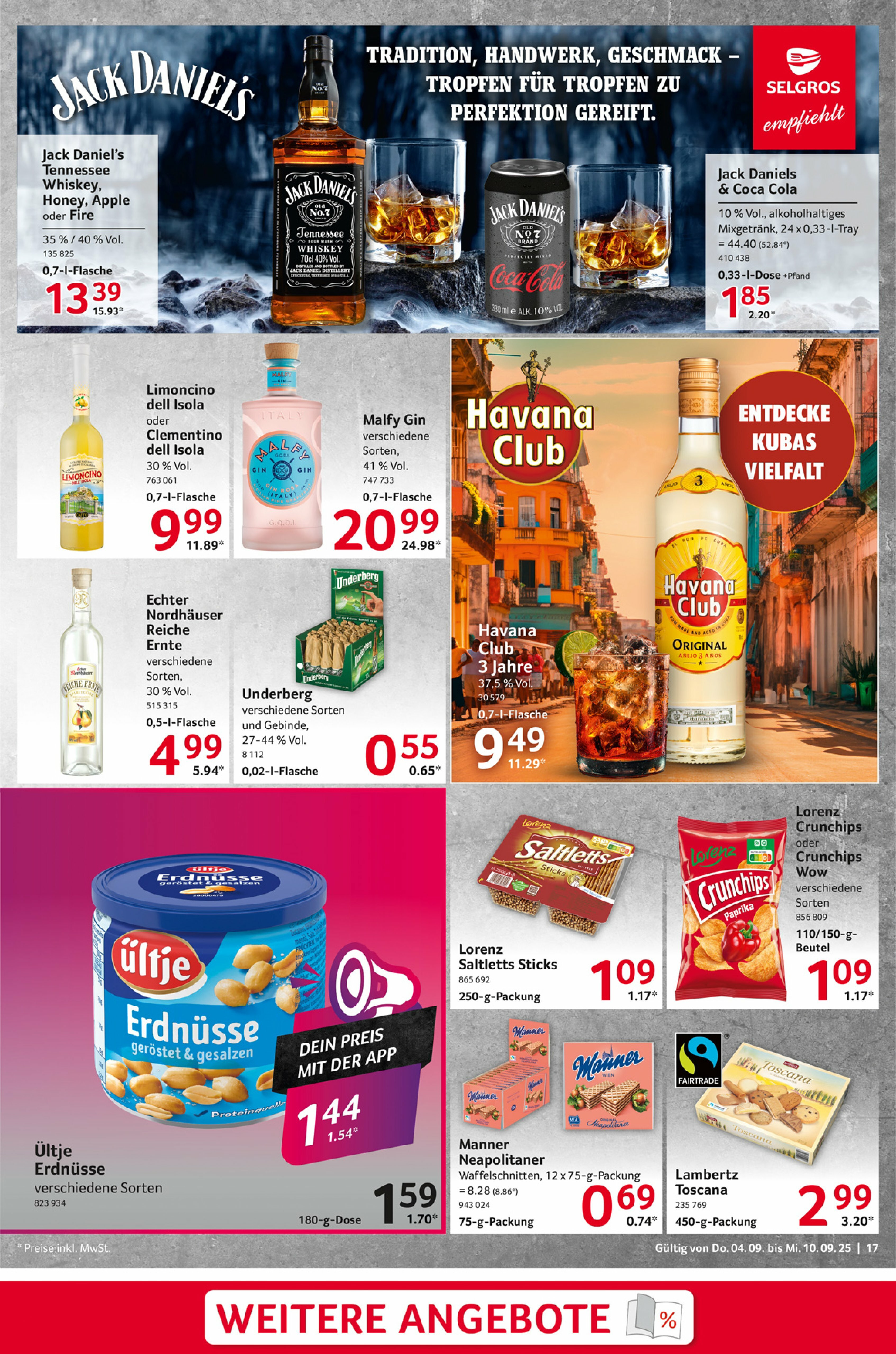 selgros - Selgros - Food-Prospekt gültig vom 04.09. bis 10.09. - page: 17