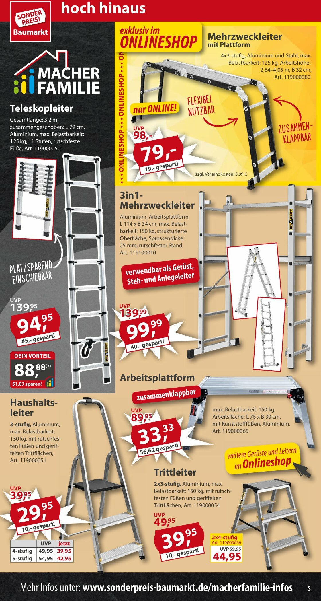 sonderpreis-baumarkt - Sonderpreis Baumarkt-Prospekt gültig vom 16.08. bis 22.08. - page: 5