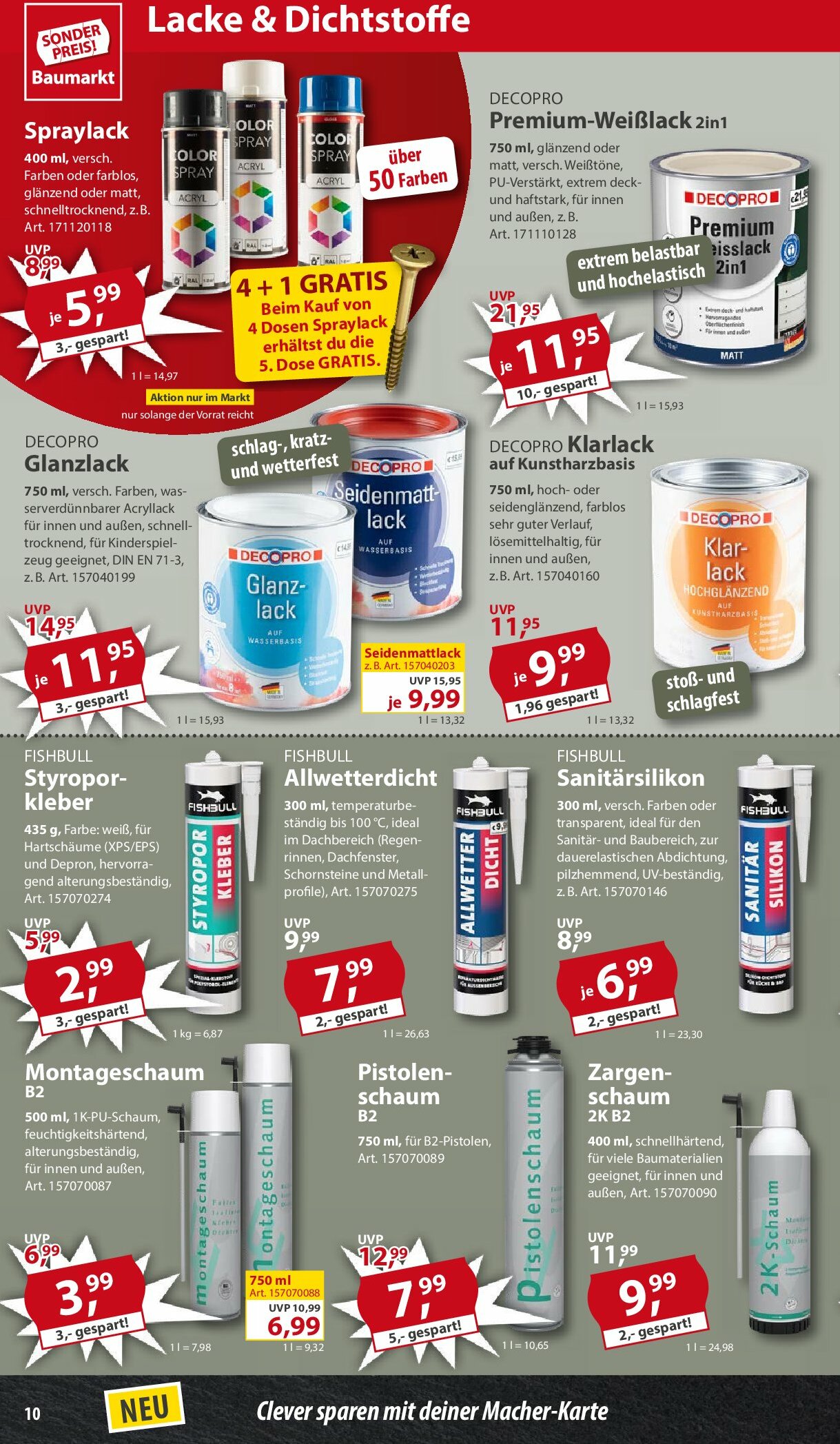 sonderpreis-baumarkt - Sonderpreis Baumarkt-Prospekt gültig vom 16.08. bis 22.08. - page: 10