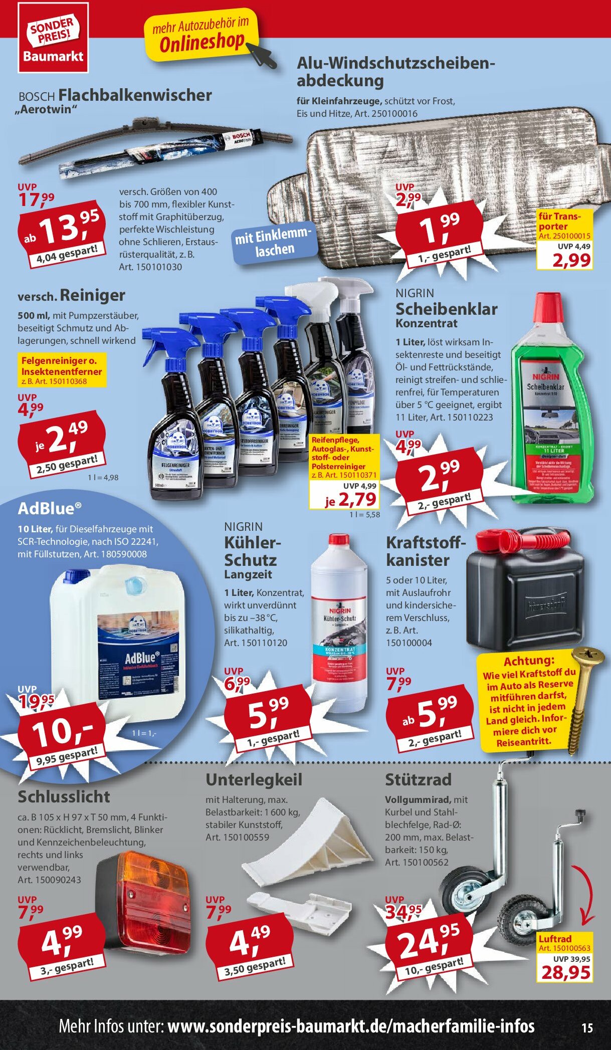 sonderpreis-baumarkt - Sonderpreis Baumarkt-Prospekt gültig vom 16.08. bis 22.08. - page: 15