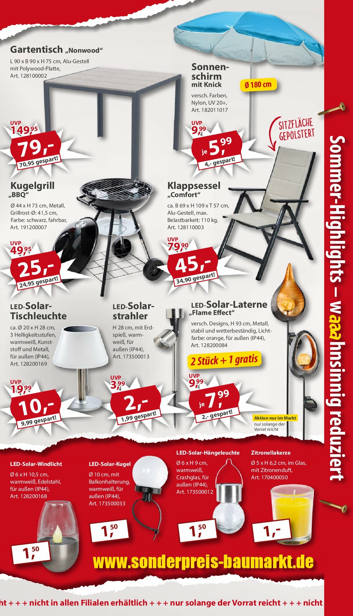 sonderpreis-baumarkt - Sonderpreis Baumarkt-Prospekt gültig vom 16.08. bis 22.08. - page: 9