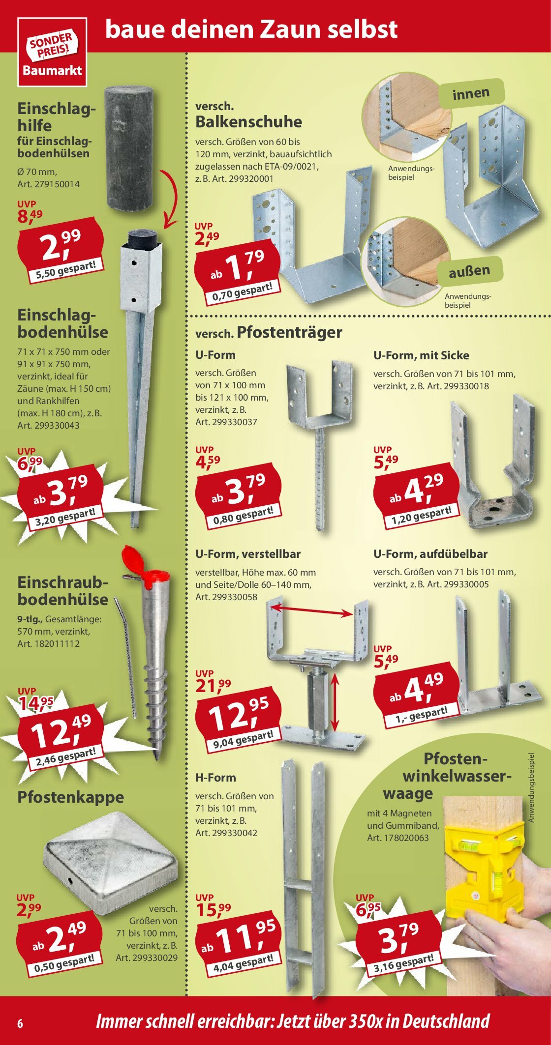 sonderpreis-baumarkt - Sonderpreis Baumarkt-Prospekt gültig vom 16.08. bis 22.08. - page: 6