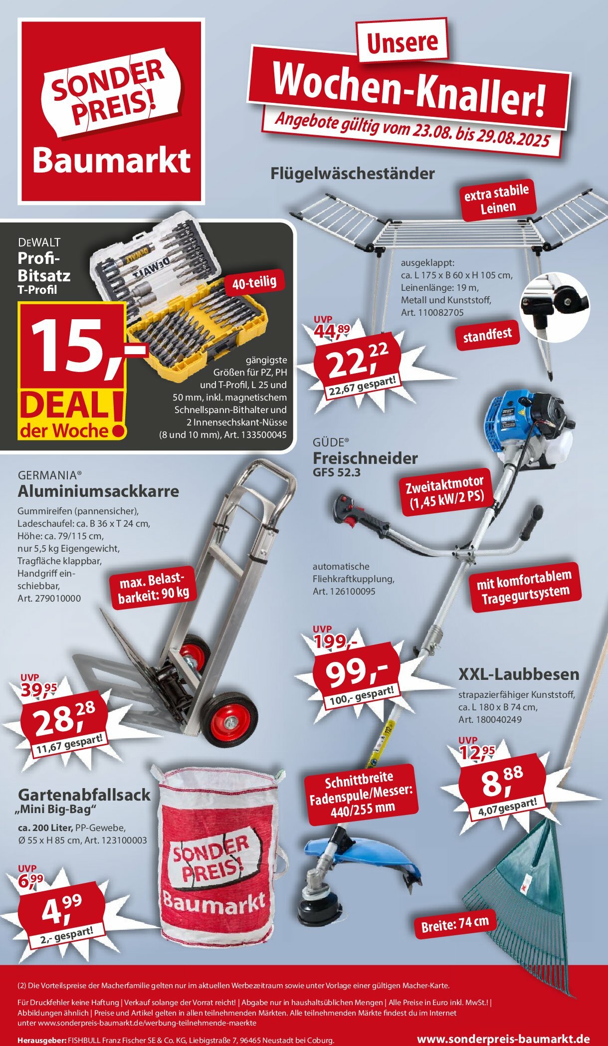 sonderpreis-baumarkt - Sonderpreis Baumarkt-Prospekt gültig vom 23.08. bis 29.08.