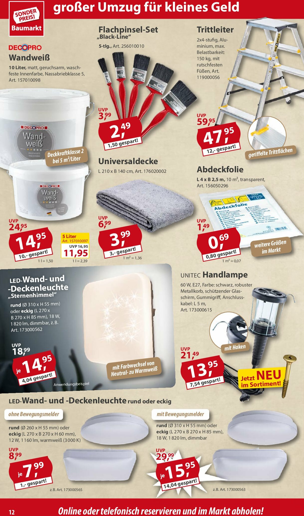 sonderpreis-baumarkt - Sonderpreis Baumarkt-Prospekt gültig vom 30.08. bis 05.09. - page: 12