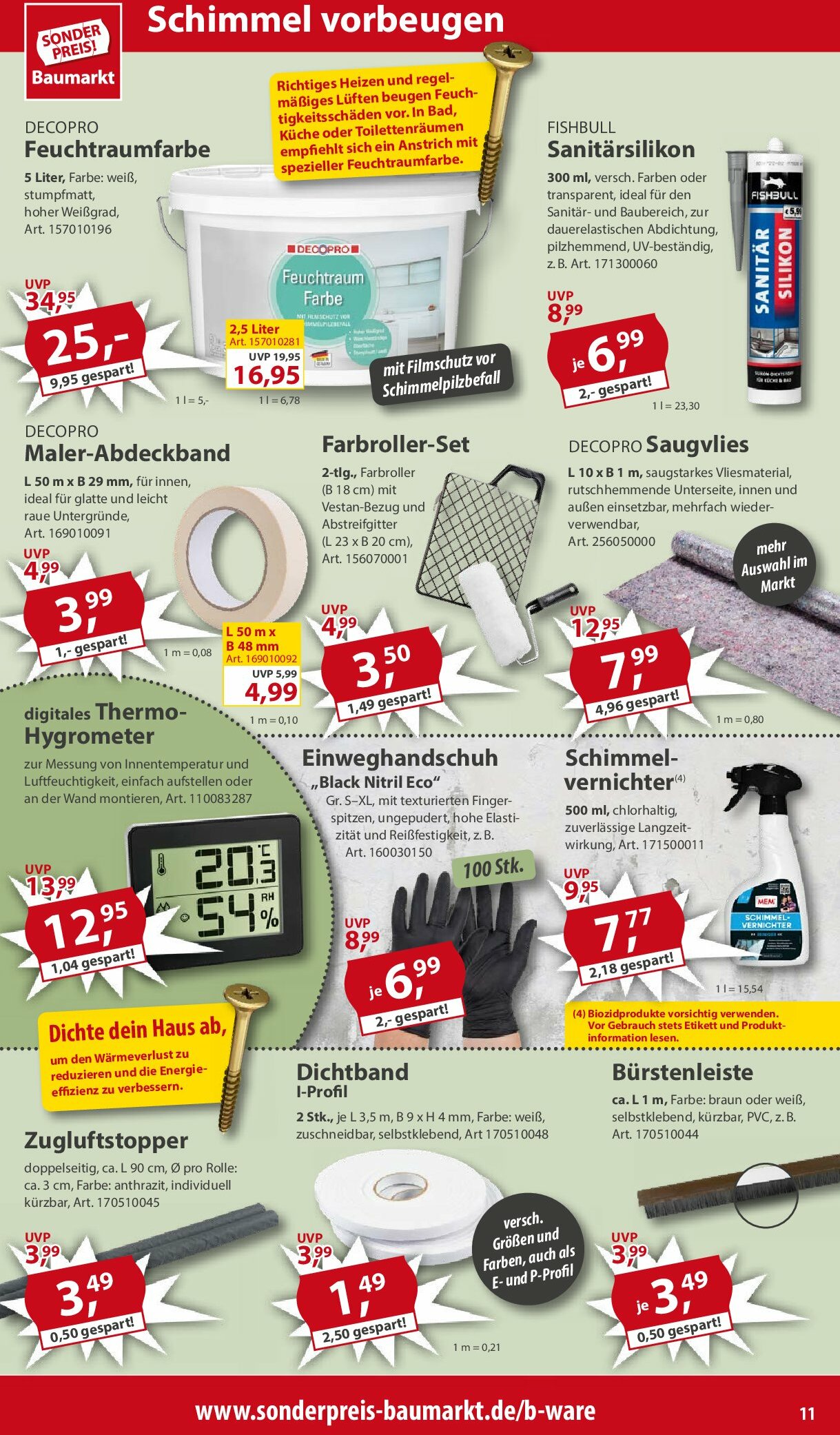 sonderpreis-baumarkt - Sonderpreis Baumarkt-Prospekt gültig vom 30.08. bis 05.09. - page: 11