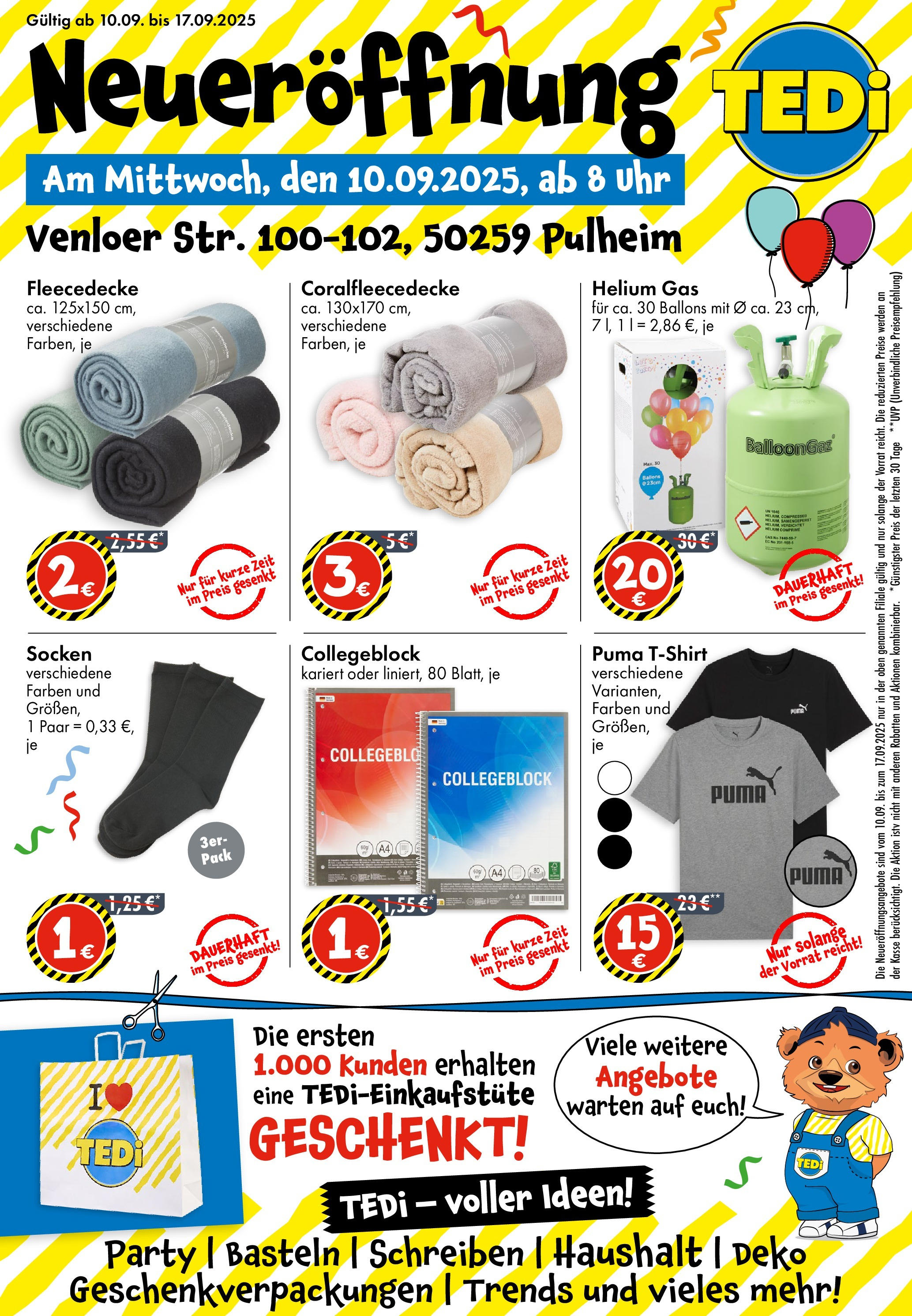 tedi - TEDi - Neueröffnung in Pulheim-Prospekt gültig vom 10.09. bis 17.09.