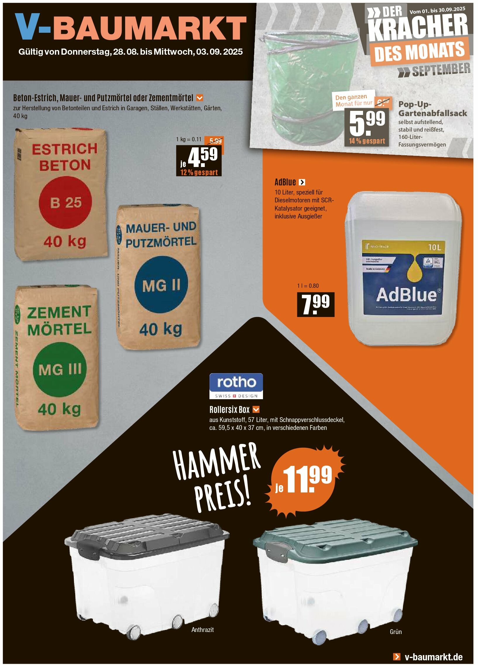 vmarkt - V-Baumarkt - München-Prospekt gültig vom 28.08. bis 03.09.