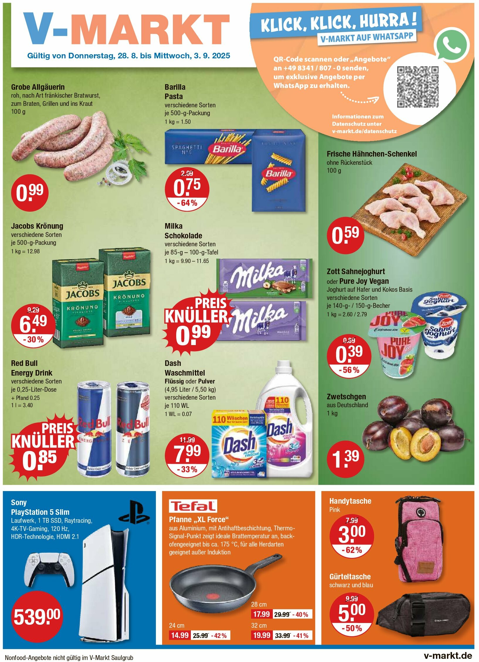 vmarkt - V-Markt - Schwaben / Oberbayern-Prospekt gültig vom 28.08. bis 03.09.