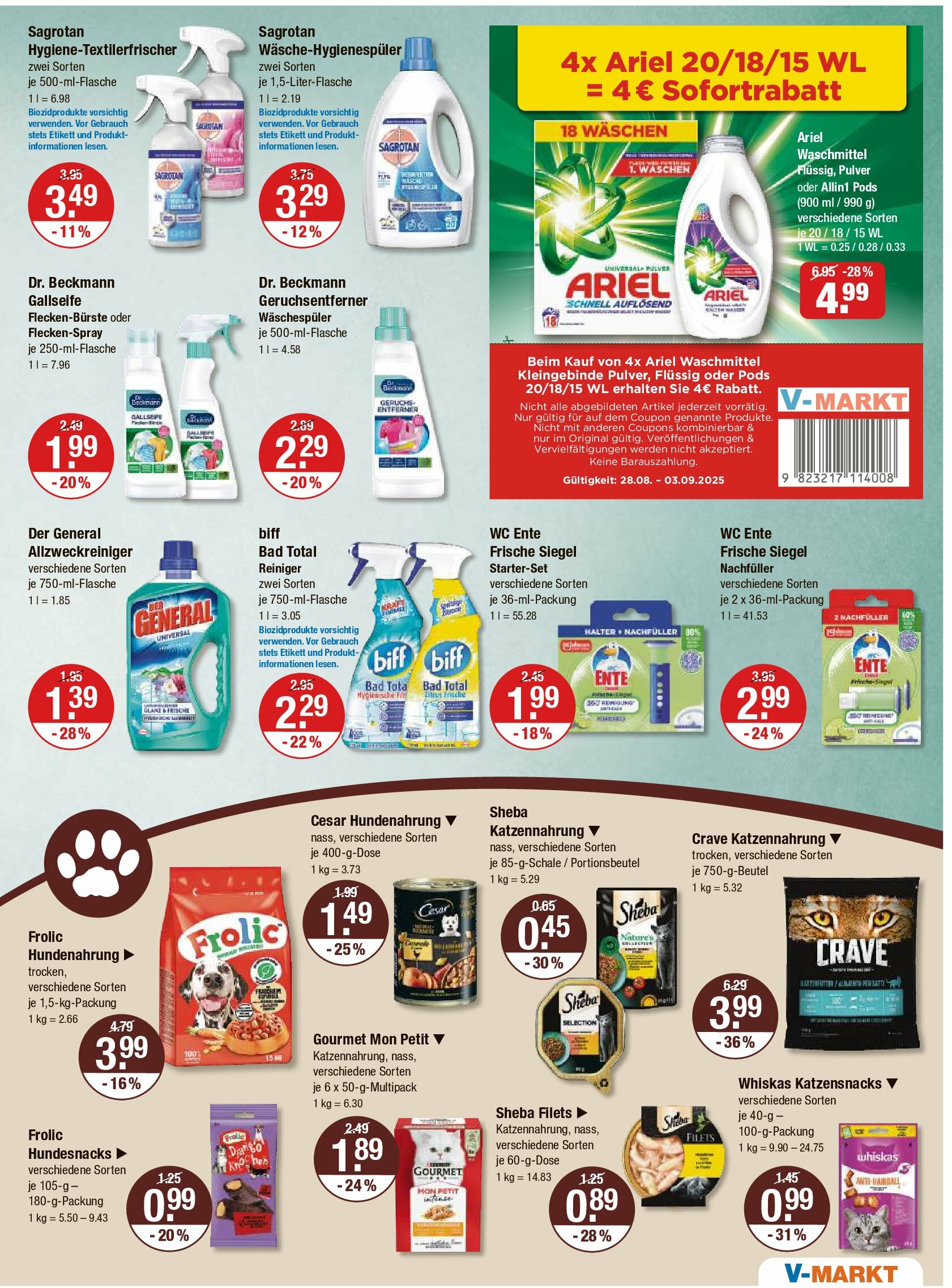 vmarkt - V-Markt - Schwaben / Oberbayern-Prospekt gültig vom 28.08. bis 03.09. - page: 11