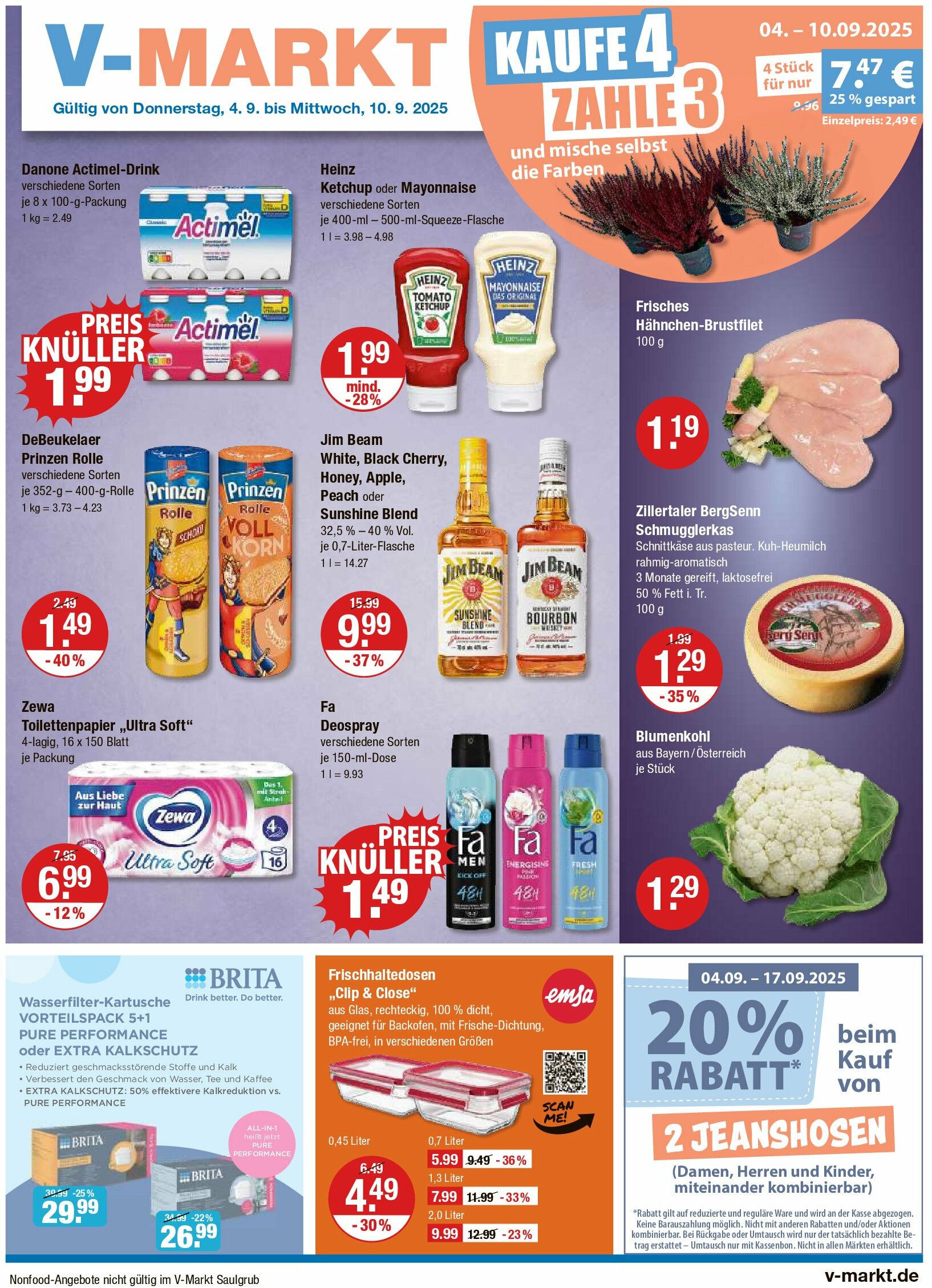 vmarkt - V-Markt - Schwaben / Oberbayern-Prospekt gültig vom 04.09. bis 10.09.