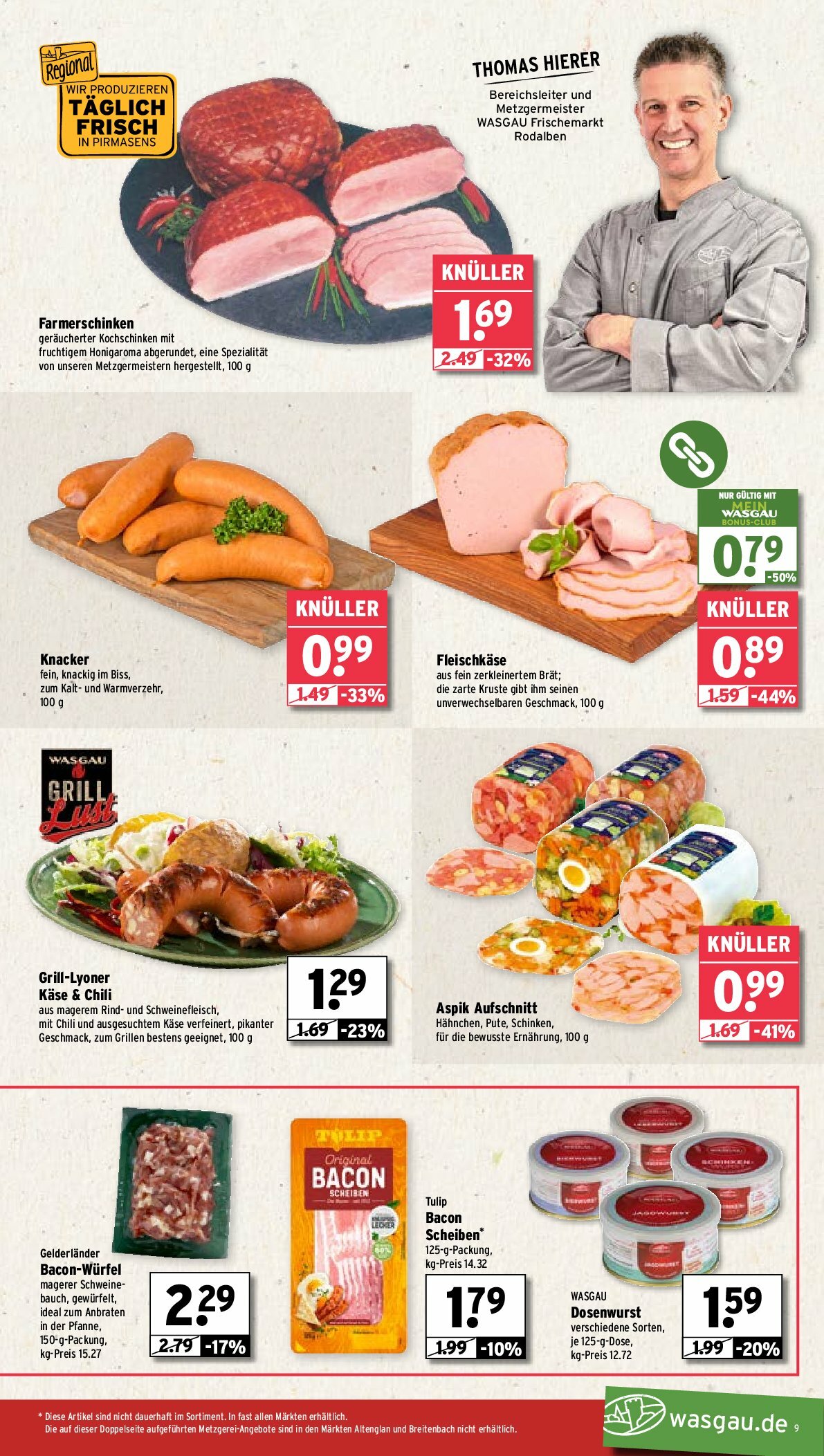 wasgau - Wasgau-Prospekt gültig vom 18.08. bis 23.08. - page: 9