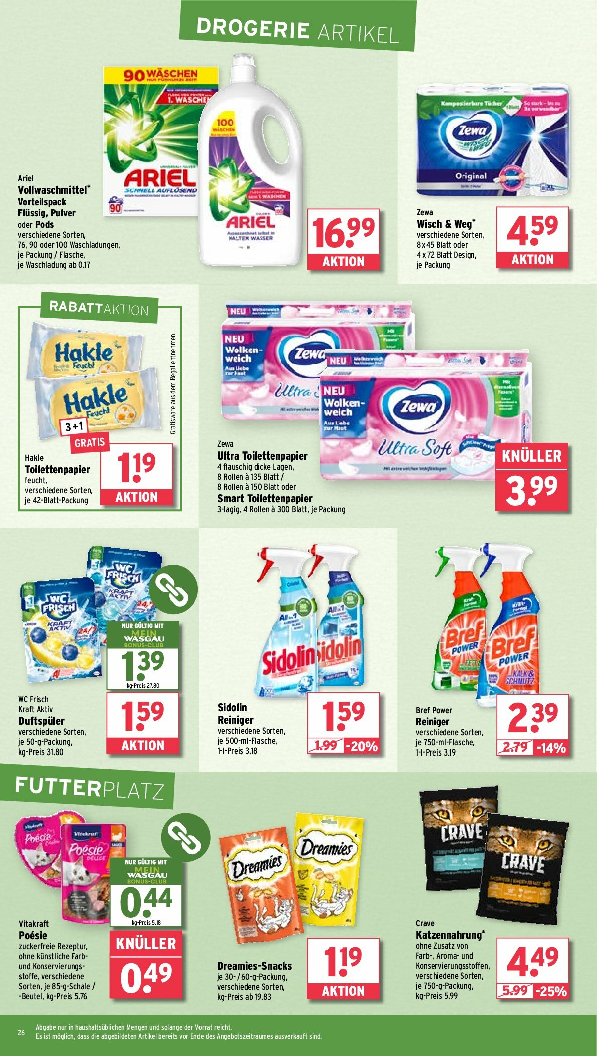 wasgau - Wasgau-Prospekt gültig vom 18.08. bis 23.08. - page: 26