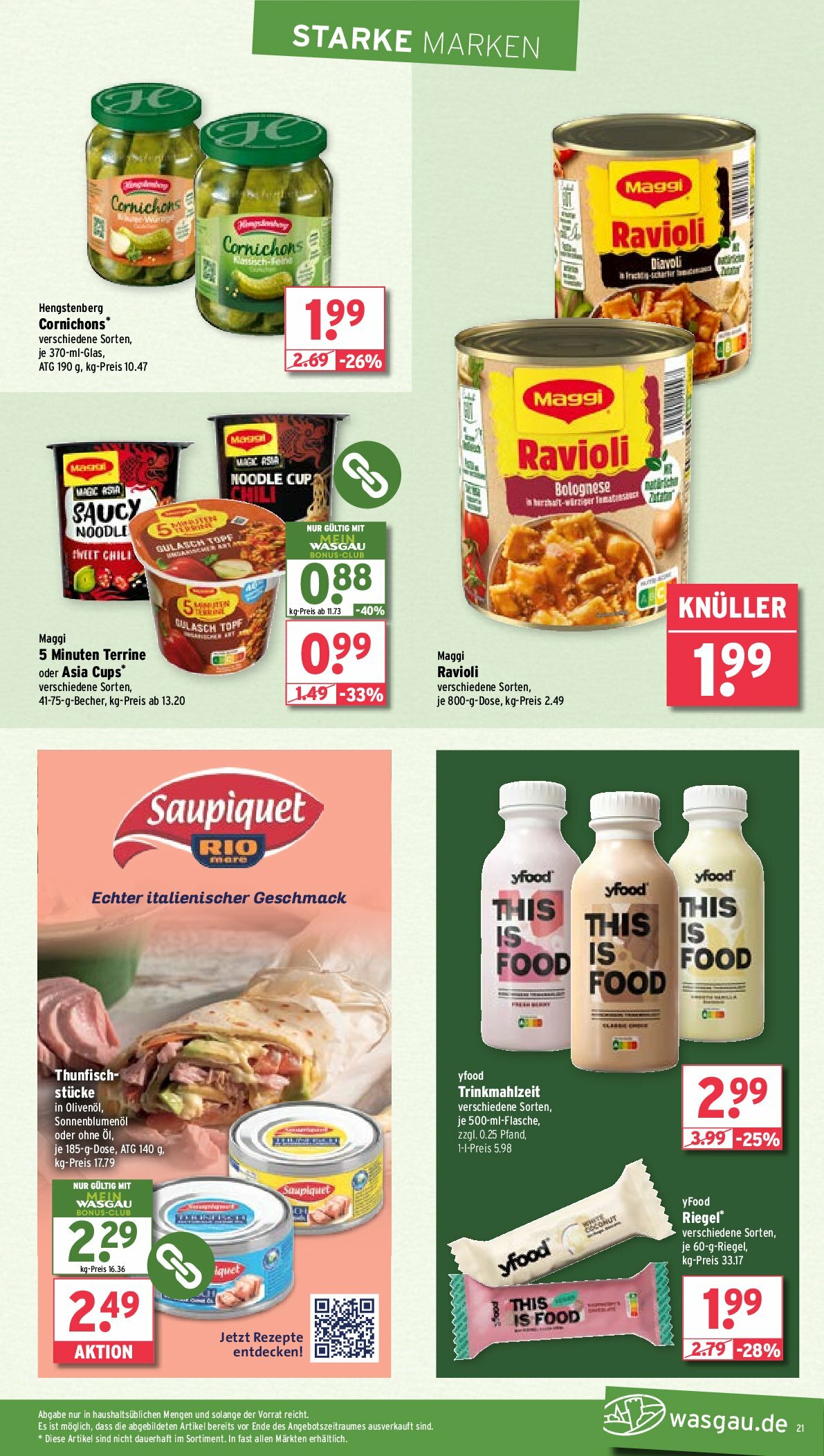 wasgau - Wasgau-Prospekt gültig vom 18.08. bis 23.08. - page: 21