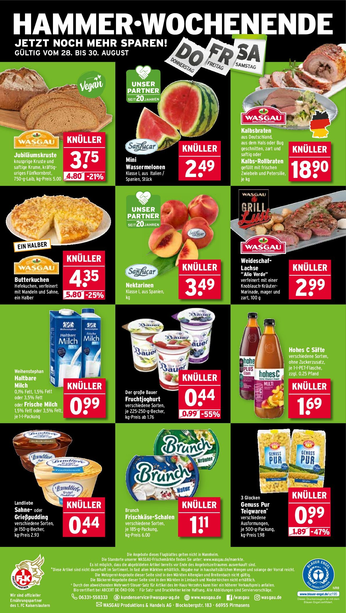 wasgau - Wasgau-Prospekt gültig vom 25.08. bis 30.08. - page: 24