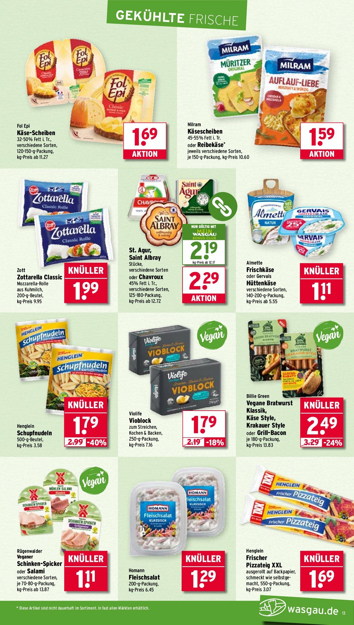 wasgau - Wasgau-Prospekt gültig vom 25.08. bis 30.08. - page: 13