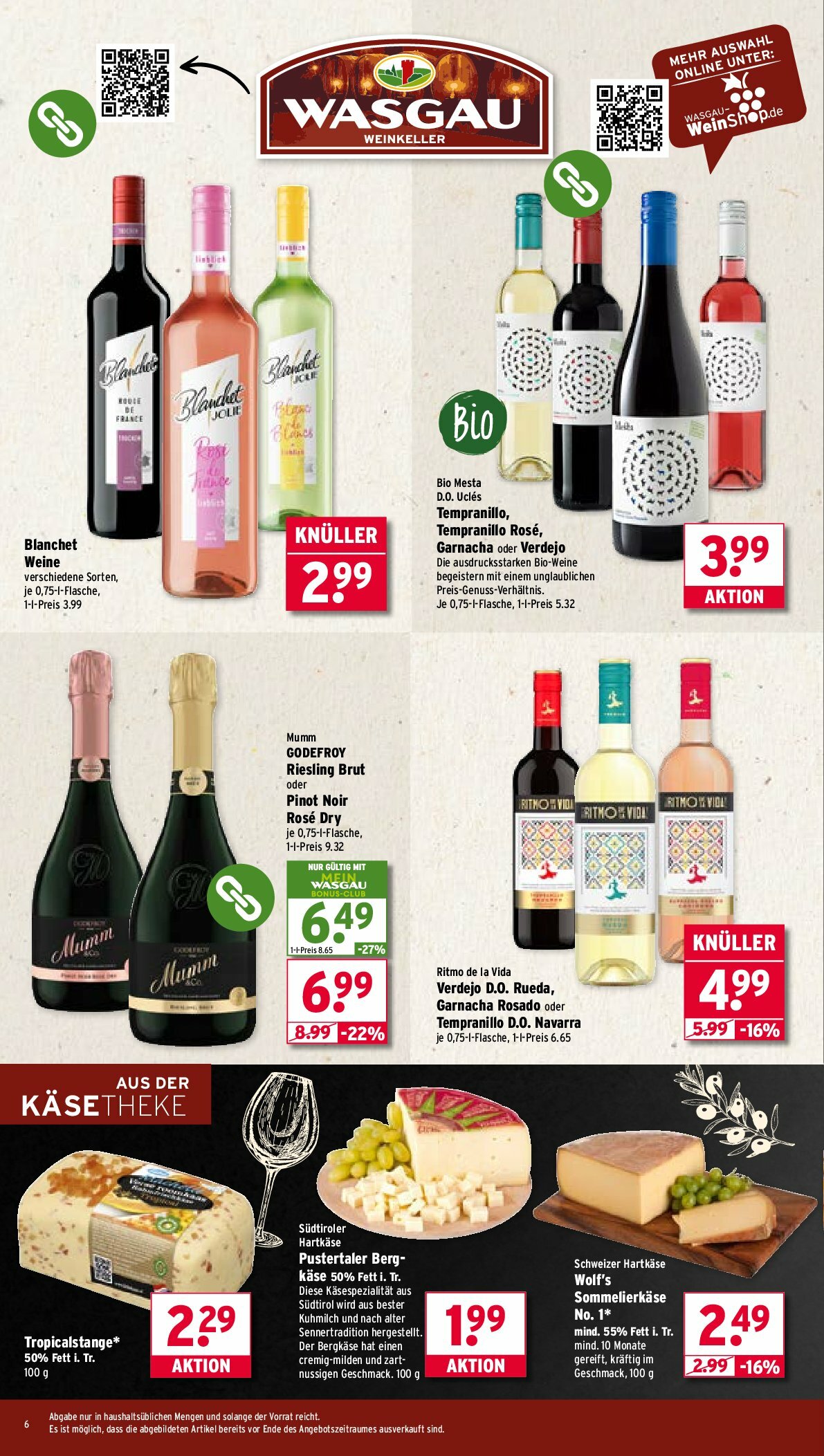 wasgau - Wasgau-Prospekt gültig vom 25.08. bis 30.08. - page: 6