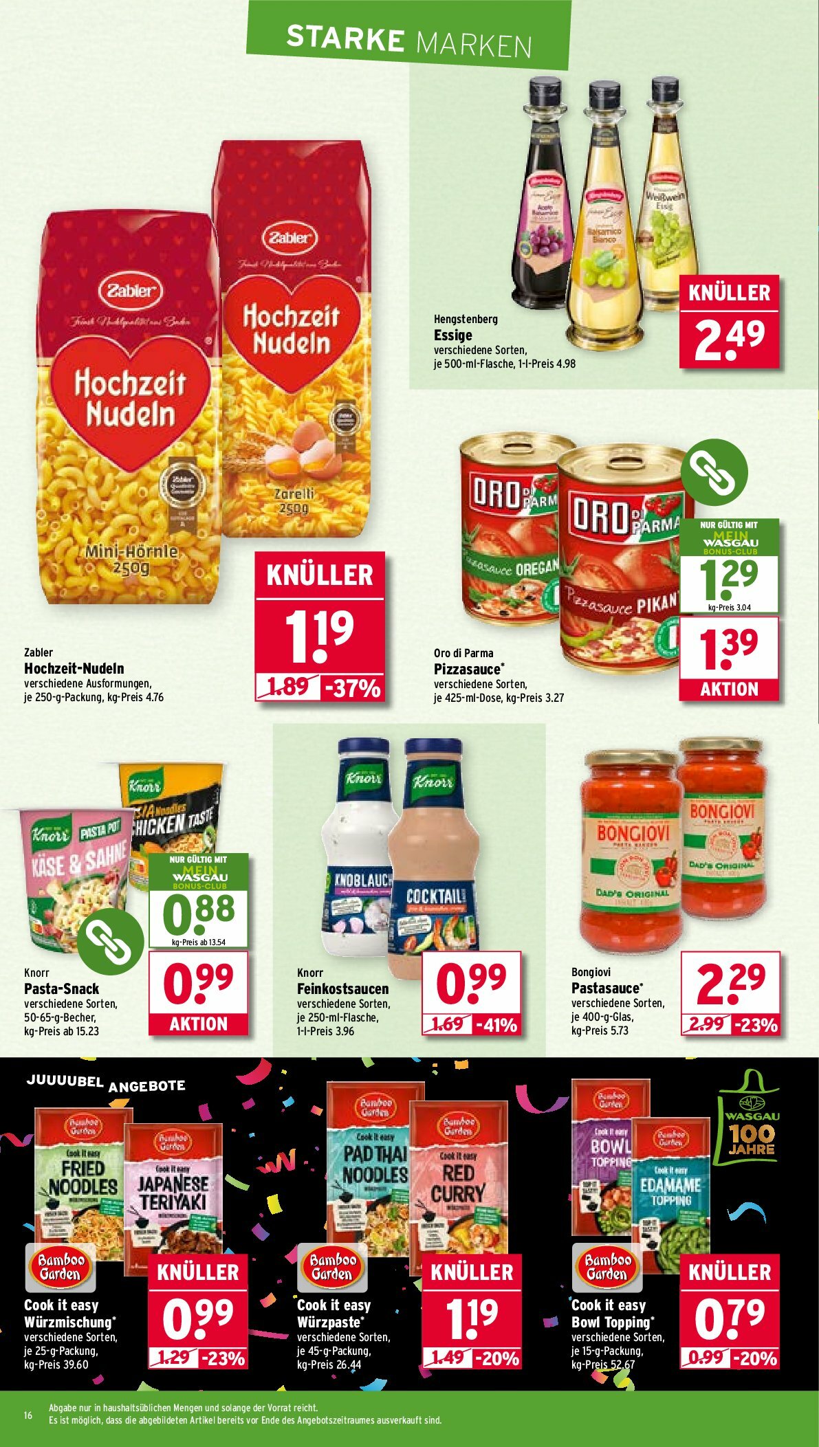 wasgau - Wasgau-Prospekt gültig vom 25.08. bis 30.08. - page: 16