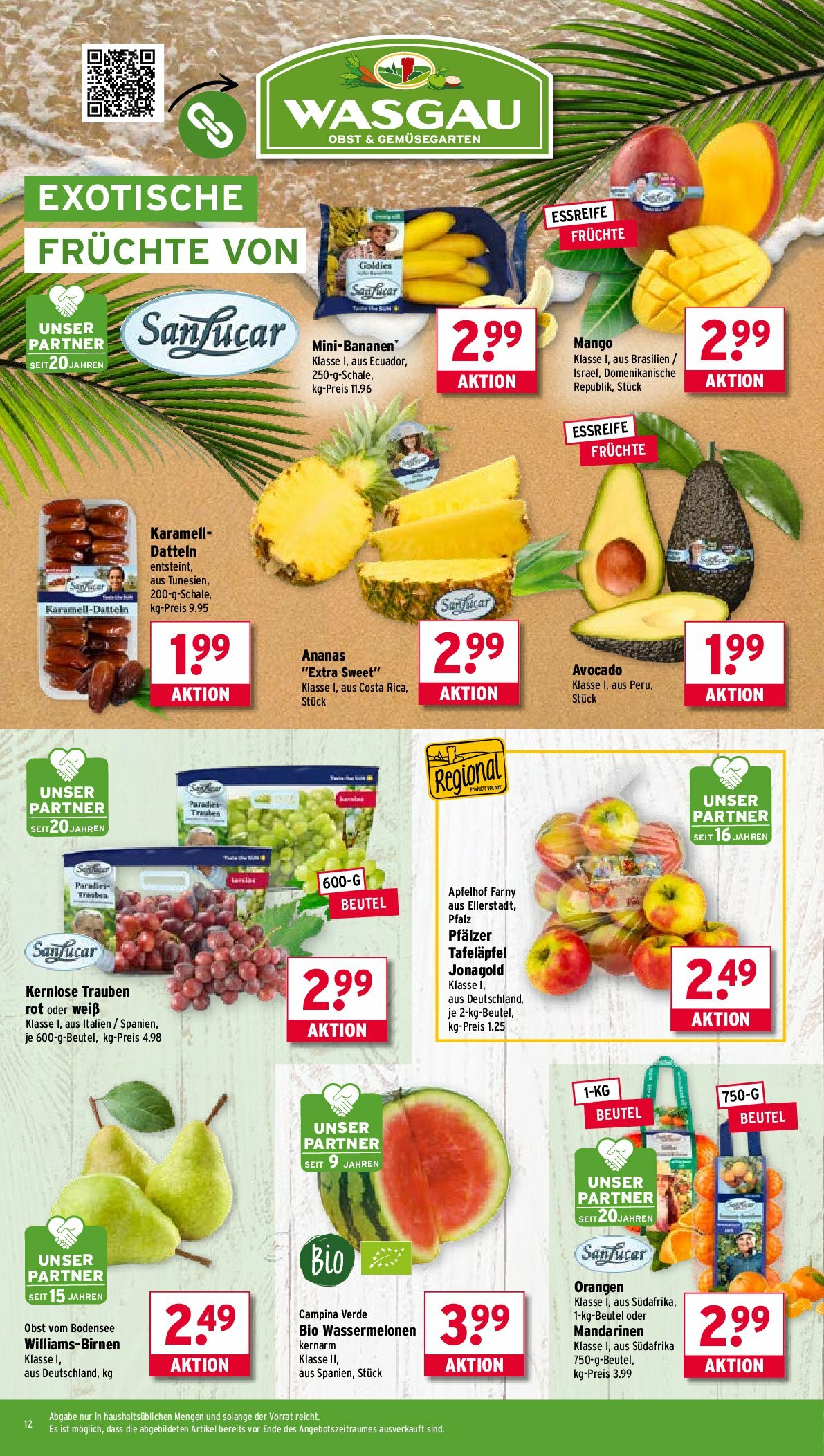 wasgau - Wasgau-Prospekt gültig vom 01.09. bis 06.09. - page: 12