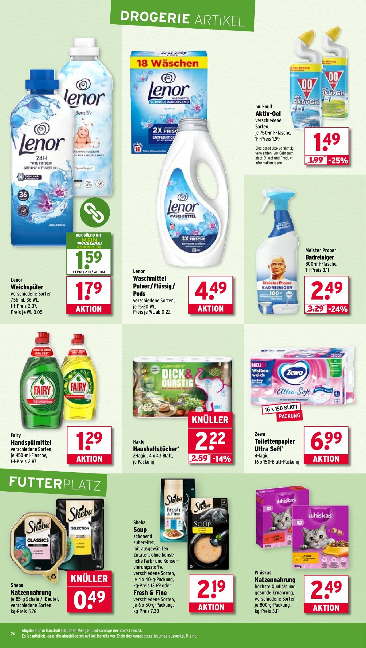 wasgau - Wasgau-Prospekt gültig vom 01.09. bis 06.09. - page: 26