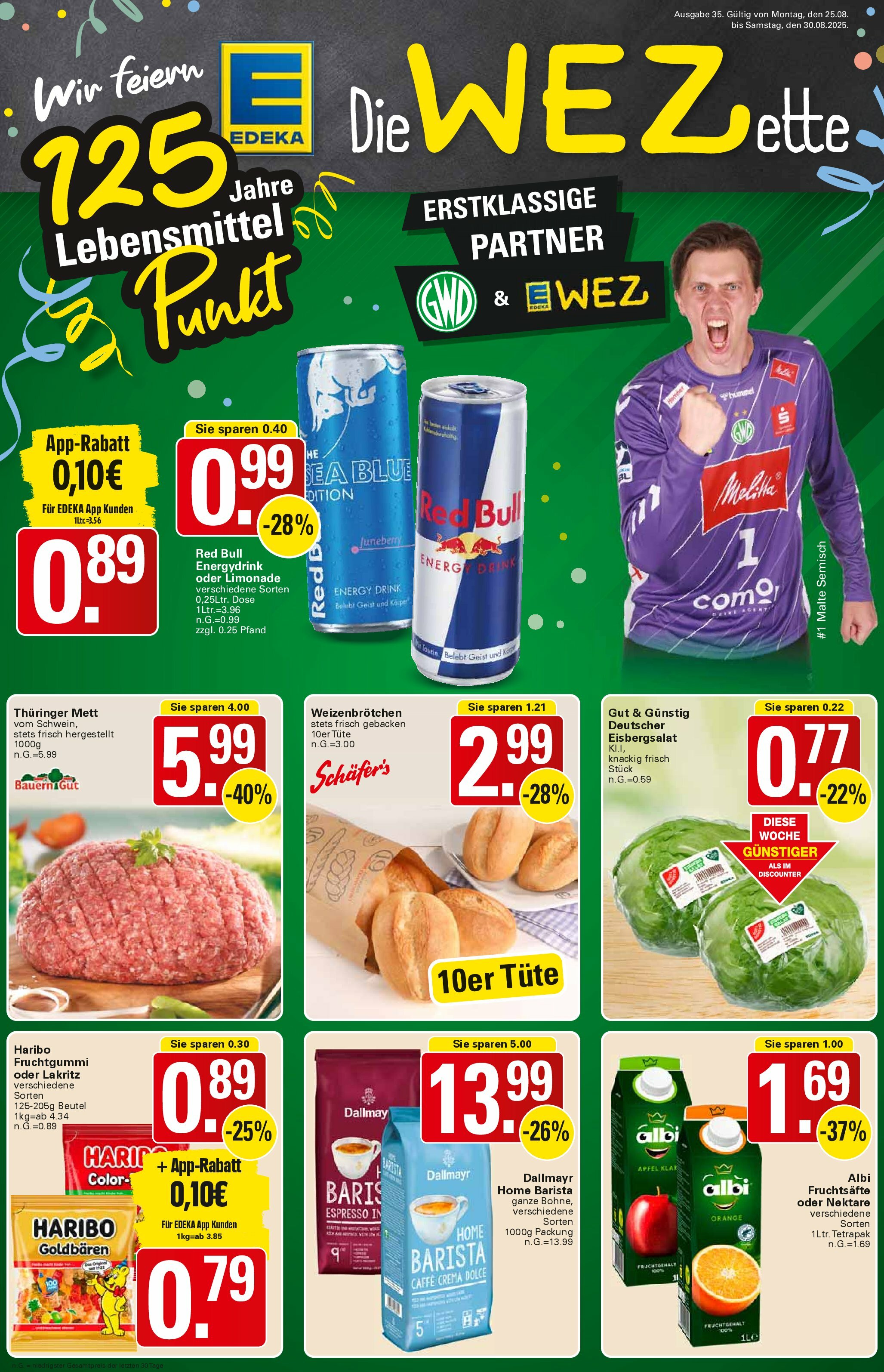 wez - WEZ-Prospekt gültig vom 25.08. bis 30.08.