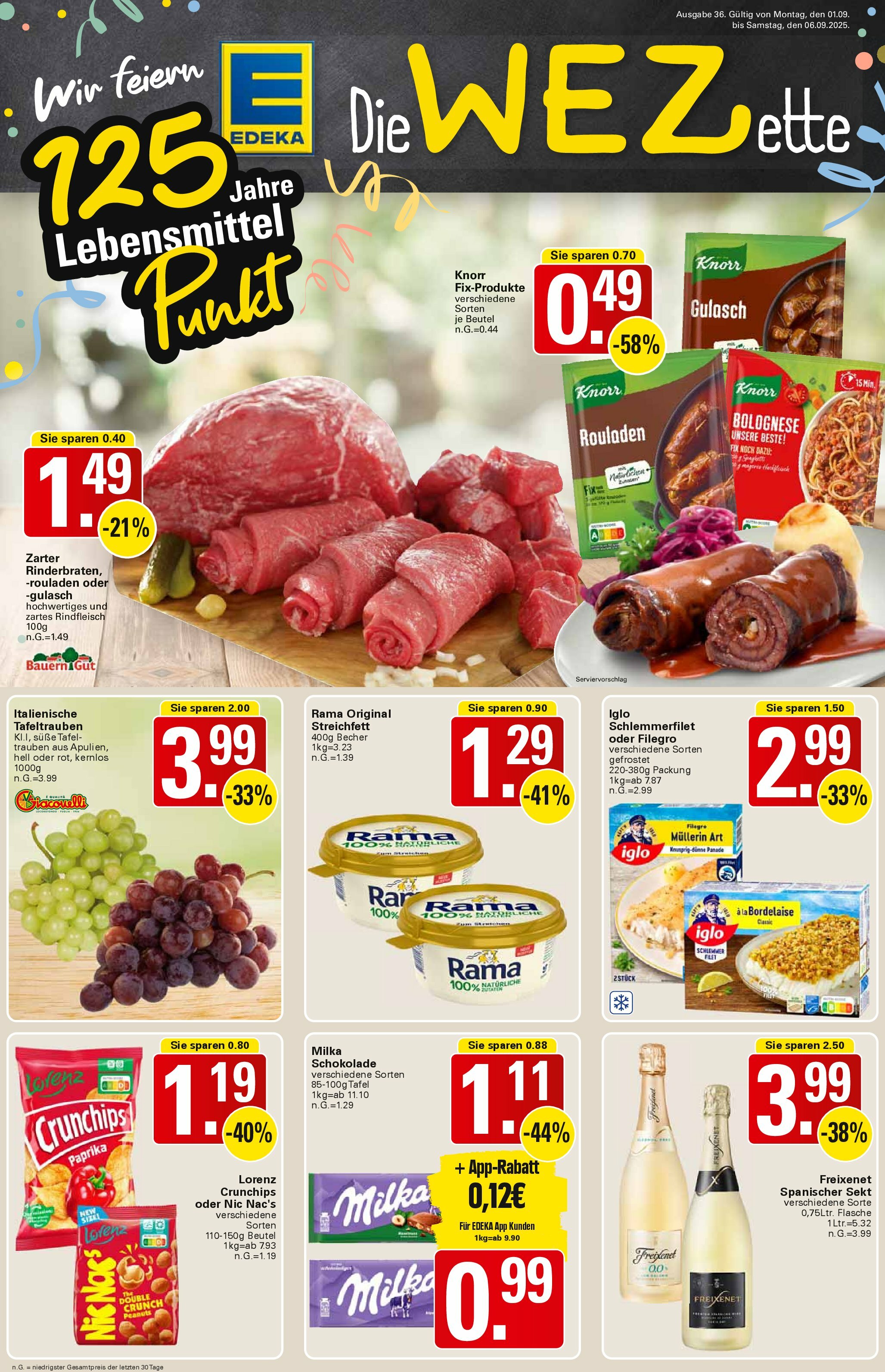 wez - WEZ-Prospekt gültig vom 01.09. bis 06.09.