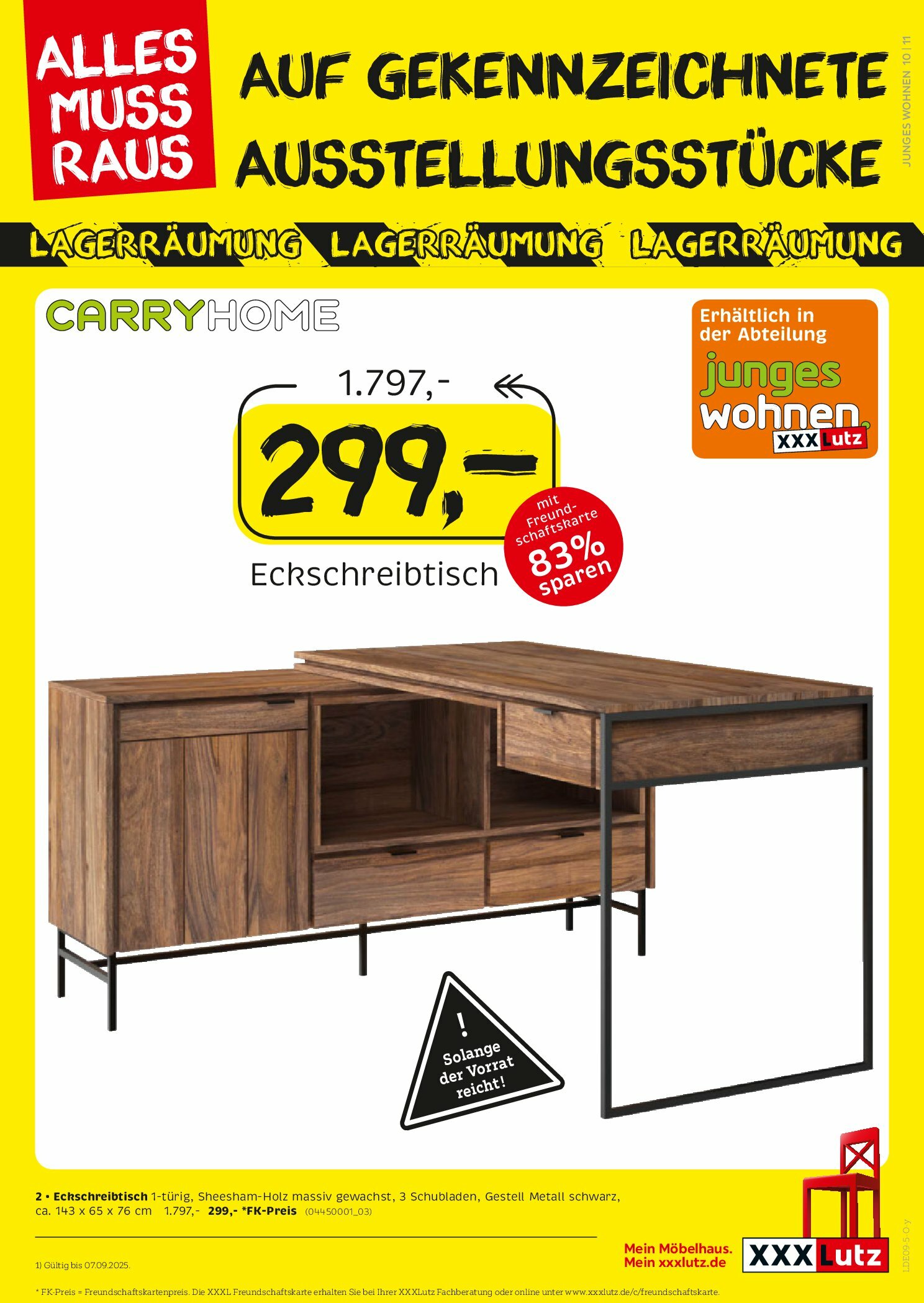 xxxlutz - XXXlutz - Größte Lagerräumungsverkauf-Prospekt gültig vom 25.08. bis 07.09. - page: 11