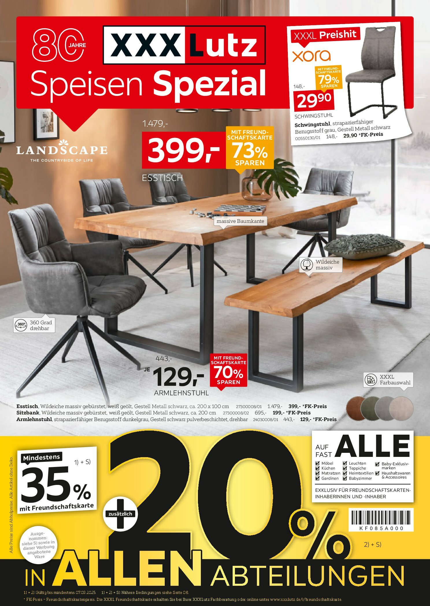 xxxlutz - XXXlutz - Speisen Spezial-Prospekt gültig vom 25.08. bis 07.09.