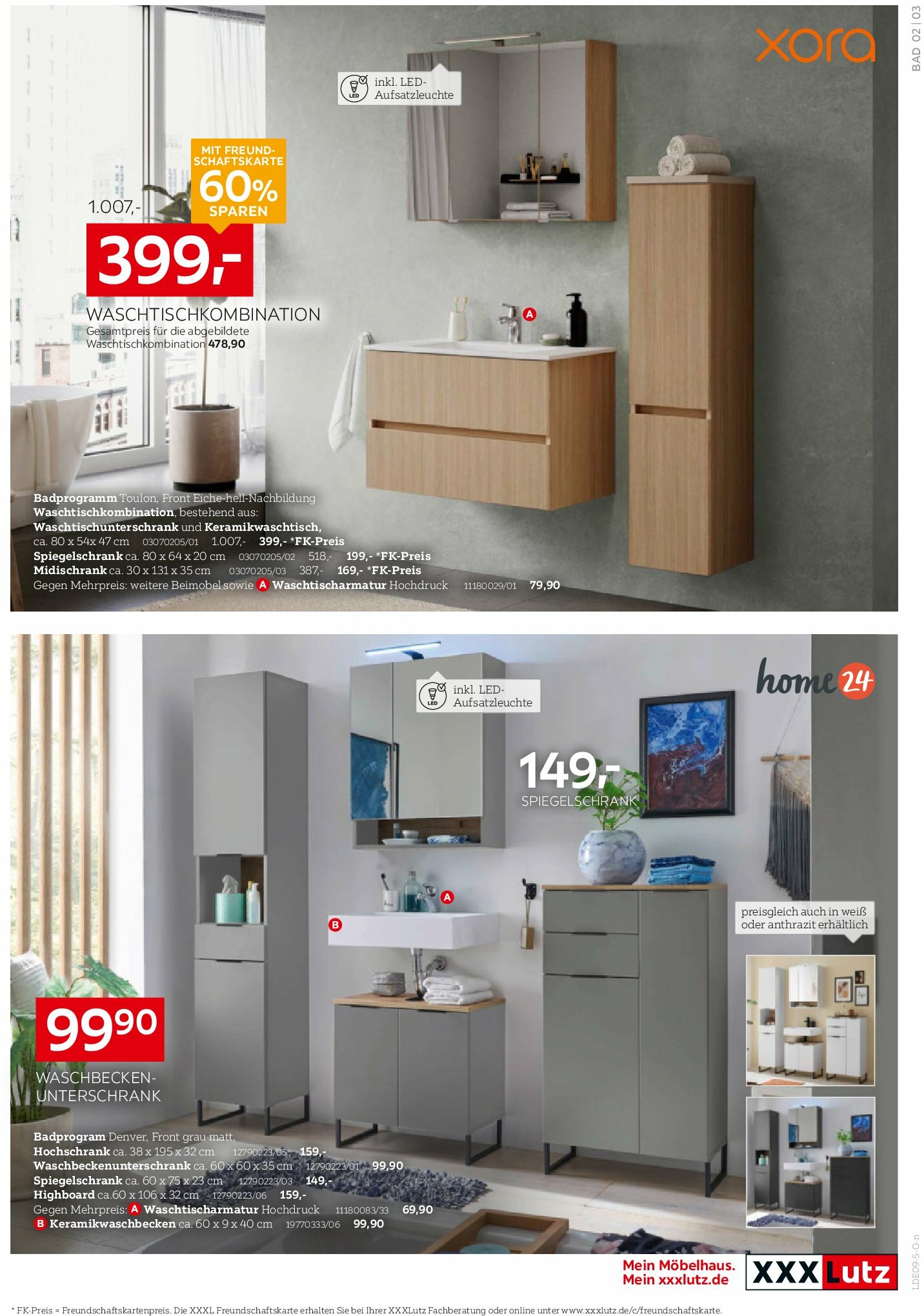 xxxlutz - XXXlutz - Bad Spezial-Prospekt gültig vom 25.08. bis 07.09. - page: 3