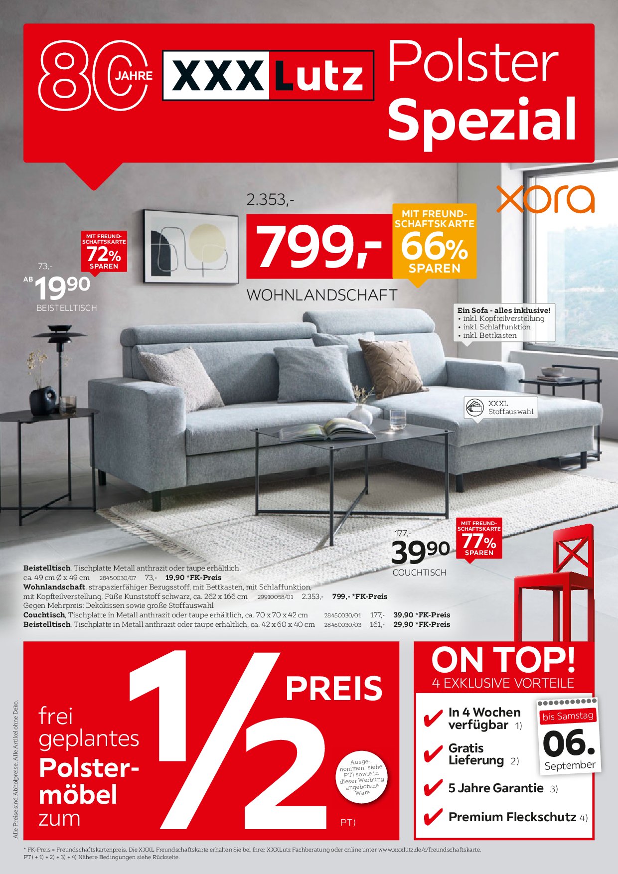 xxxlutz - XXXlutz - Polster Spezial-Prospekt gültig vom 01.09. bis 14.09.
