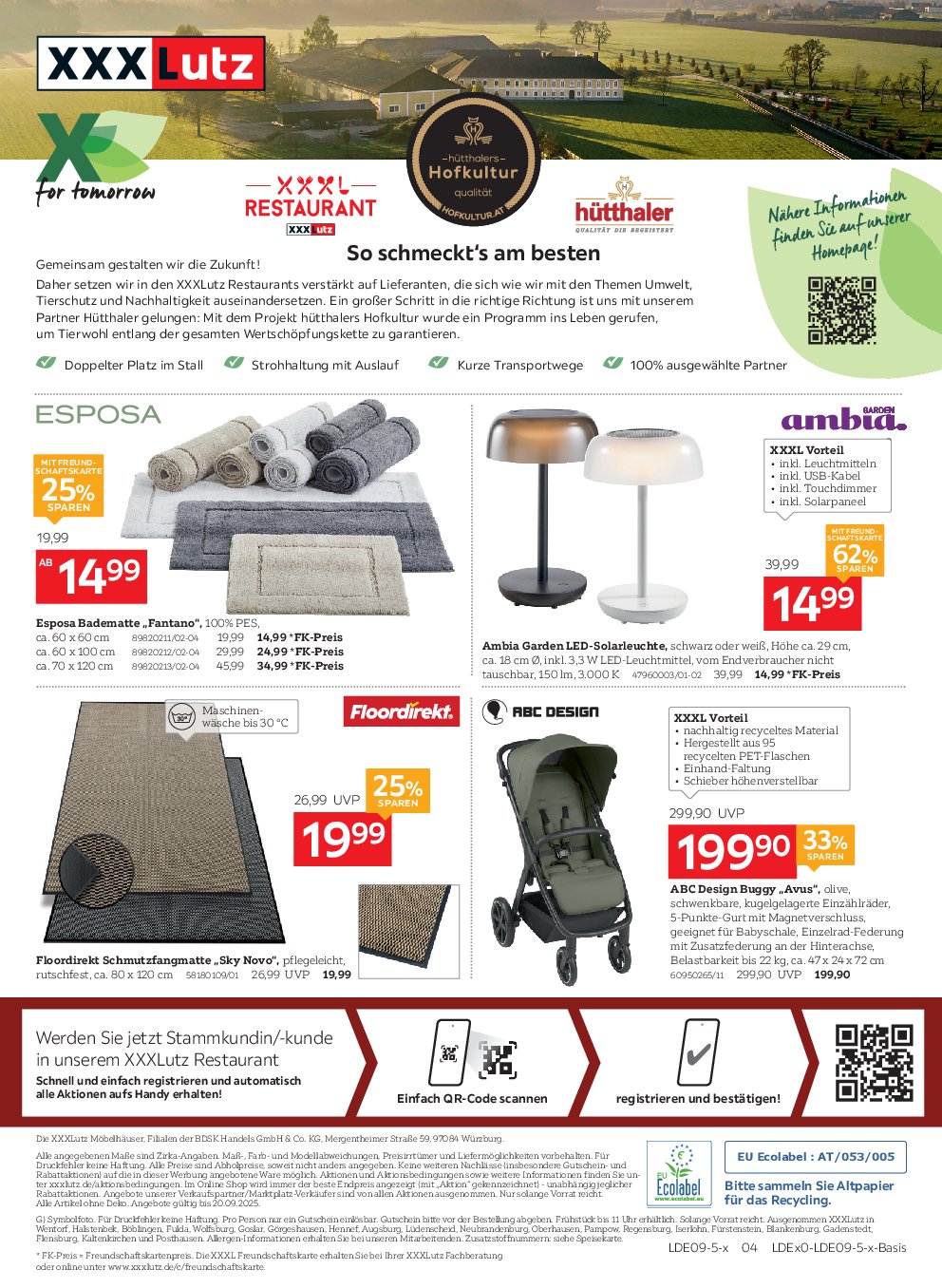xxxlutz - XXXlutz - Restaurantgutscheine-Prospekt gültig vom 04.09. bis 20.09. - page: 14