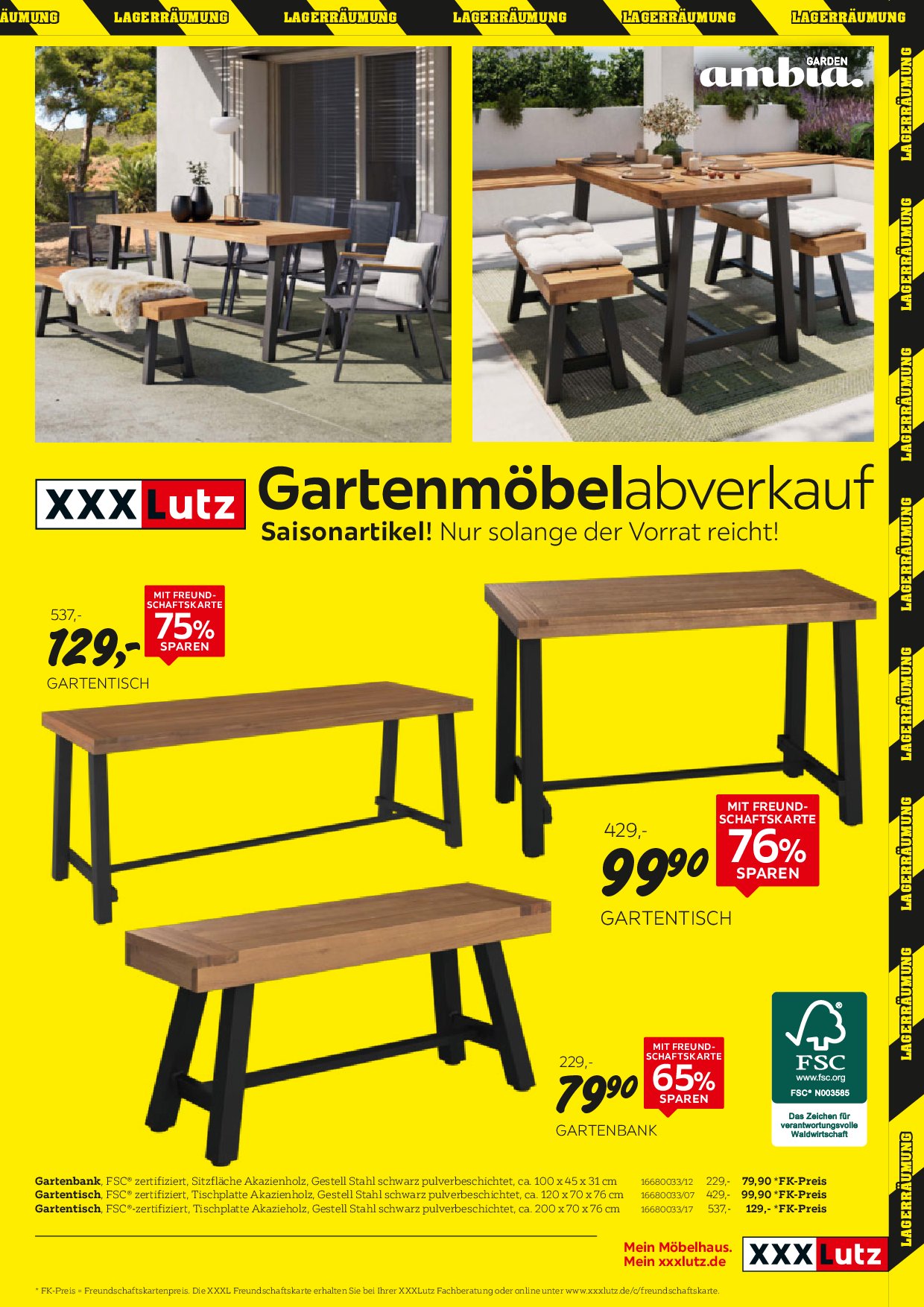 xxxlutz - XXXlutz - Gartenmöbelabverkauf-Prospekt gültig vom 01.09. bis 14.09. - page: 5