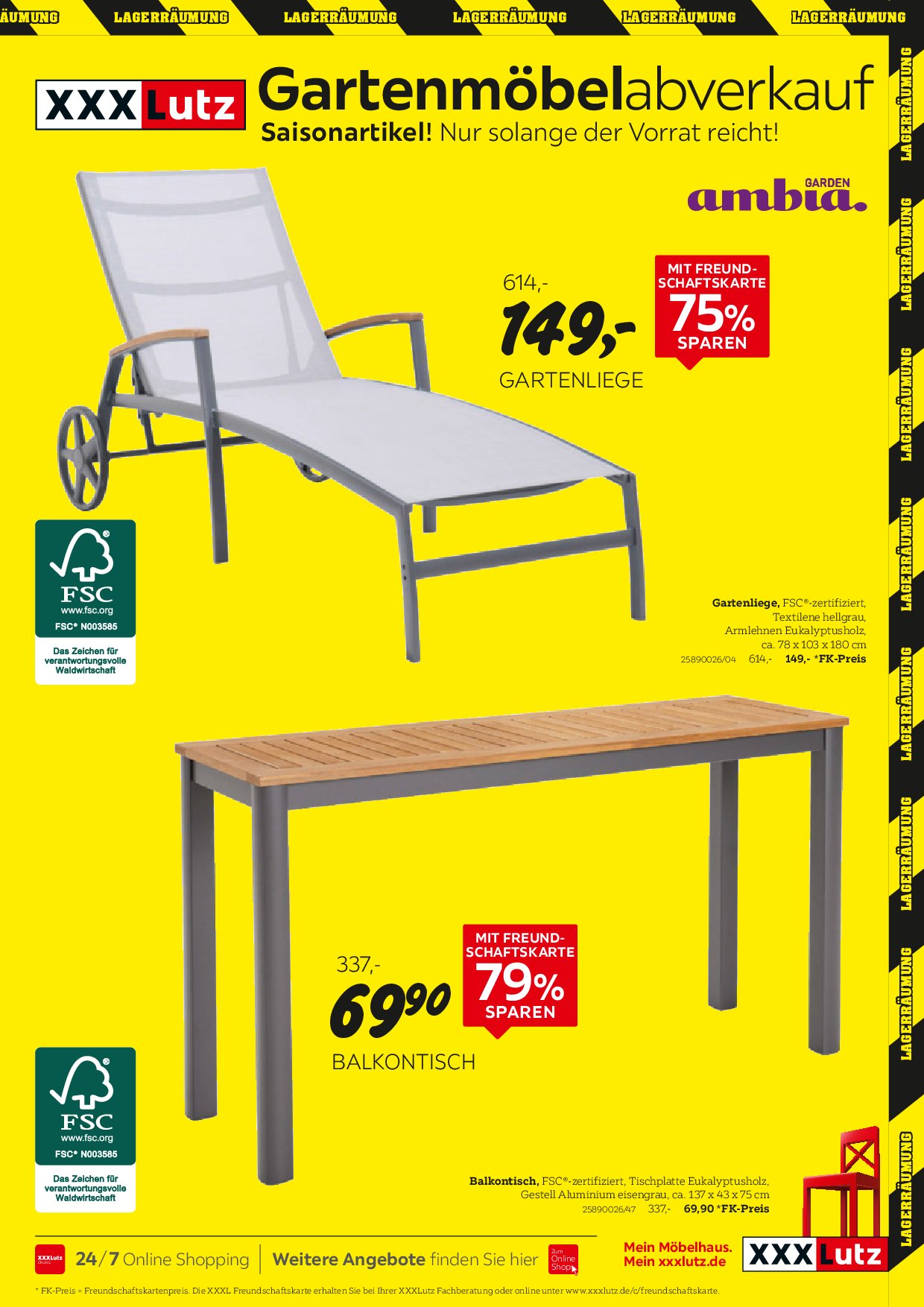 xxxlutz - XXXlutz - Gartenmöbelabverkauf-Prospekt gültig vom 01.09. bis 14.09. - page: 7