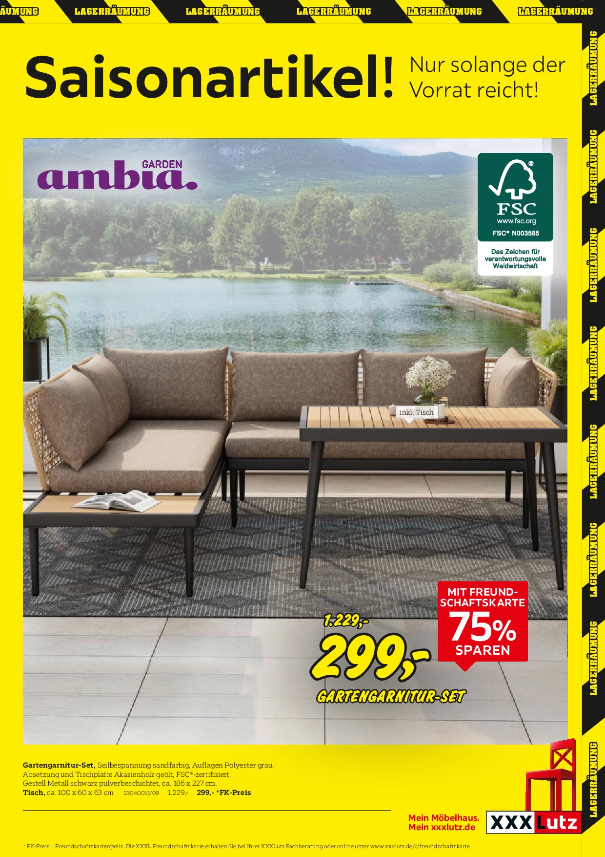 xxxlutz - XXXlutz - Gartenmöbelabverkauf-Prospekt gültig vom 01.09. bis 14.09. - page: 3