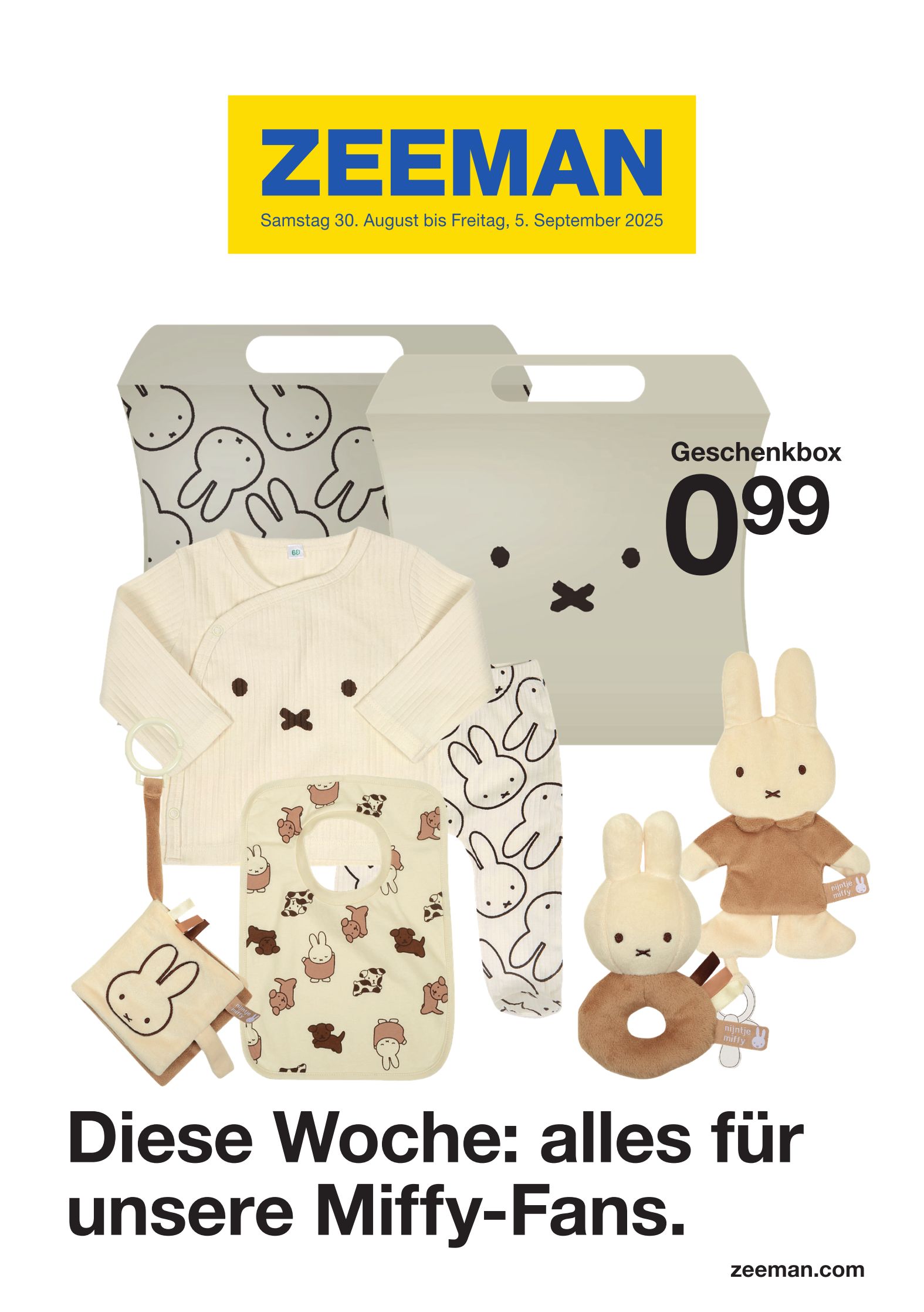zeeman - Zeeman - Miffy-Prospekt gültig vom 30.08. bis 05.09.