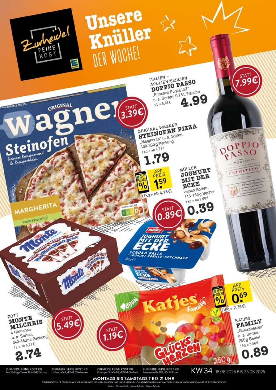 zurheide-feine-kost - Zurheide Feine Kost - Oberhausen-Prospekt gültig vom 18.08. bis 23.08.