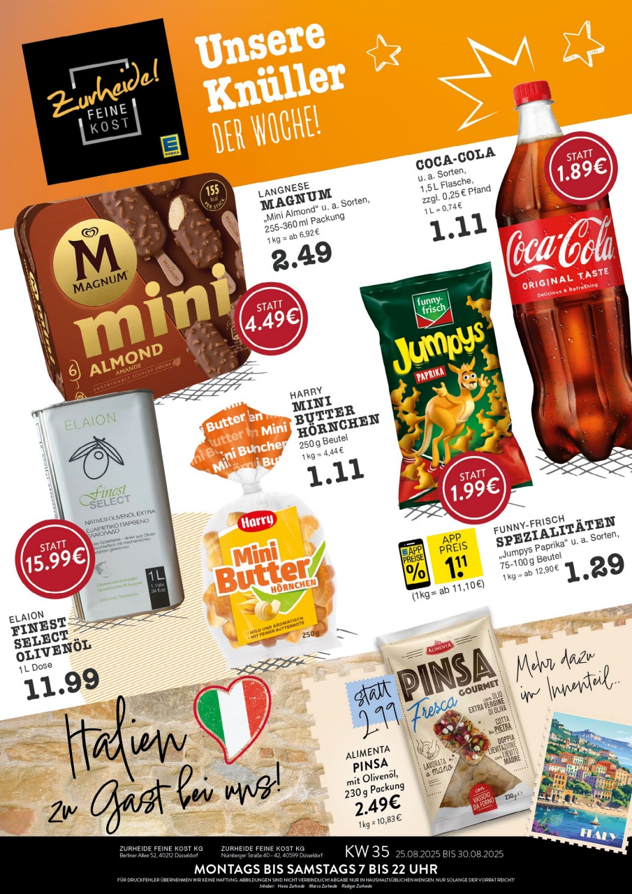 zurheide-feine-kost - Zurheide Feine Kost - Düsseldorf-Prospekt gültig vom 25.08. bis 30.08.
