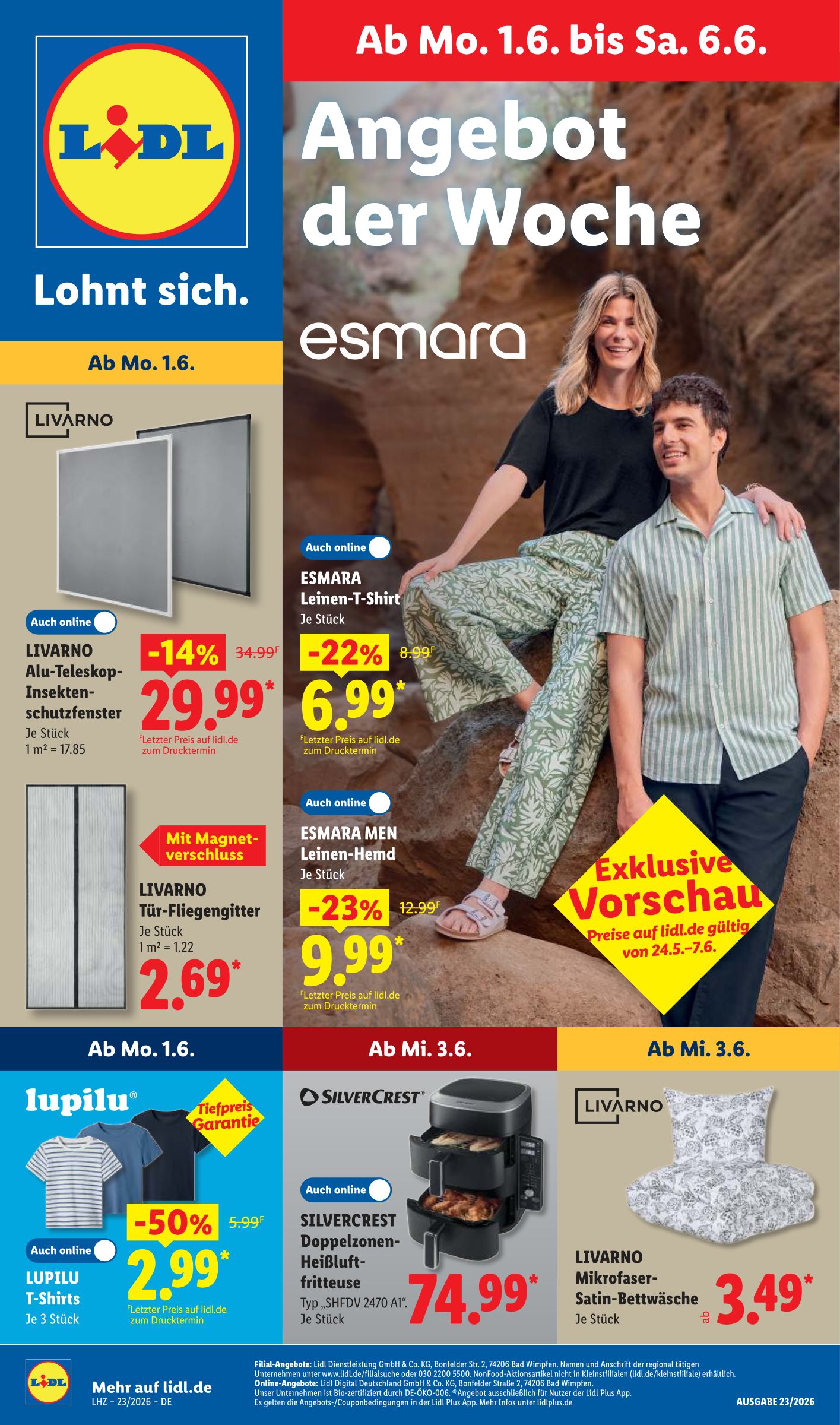 lidl - Lidl - Angebot der Woche Prospekt nächste Woche – von Montag 01.06.2026 bis Samstag 06.06.2026