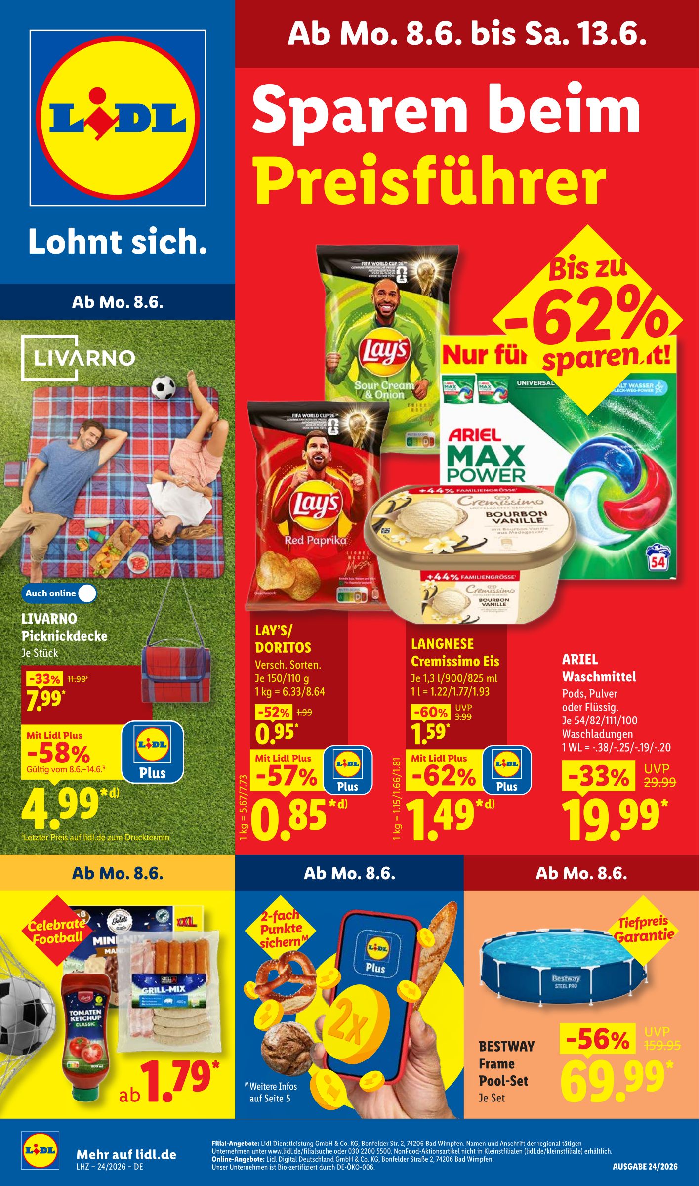 lidl - Lidl Prospekt nächste Woche – von Montag 08.06.2026 bis Samstag 13.06.2026