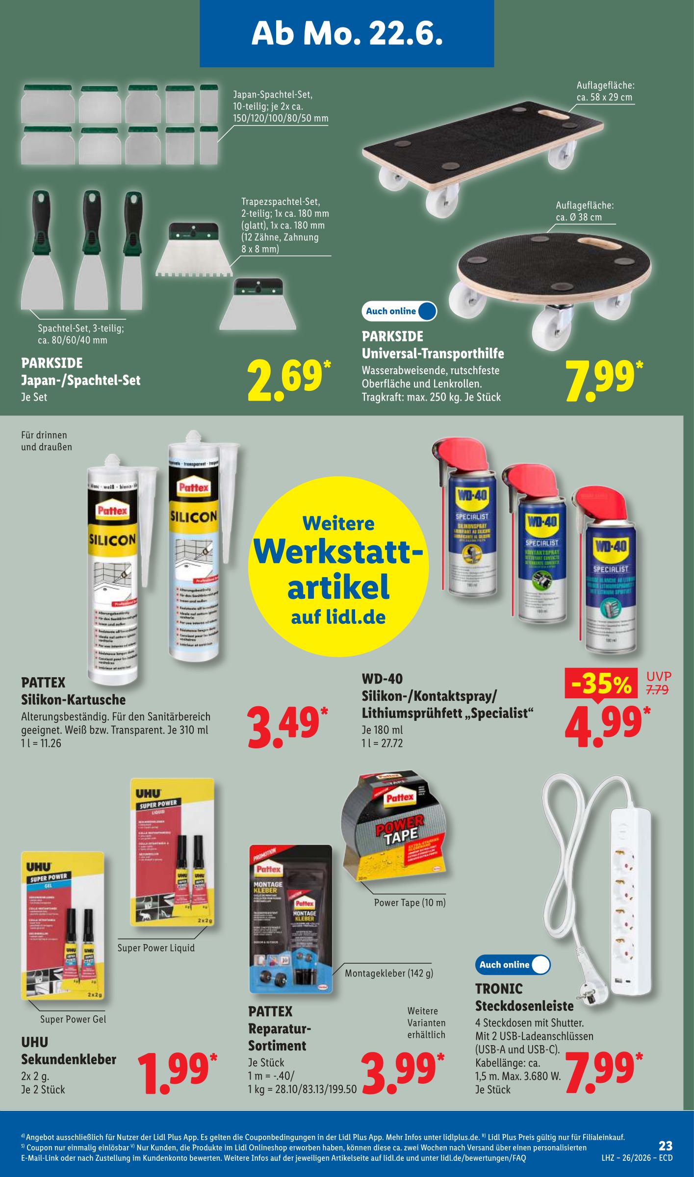 lidl - Lidl - Angebot der Woche Prospekt nächste Woche – von Montag 22.06.2026 bis Samstag 27.06.2026 - page: 21