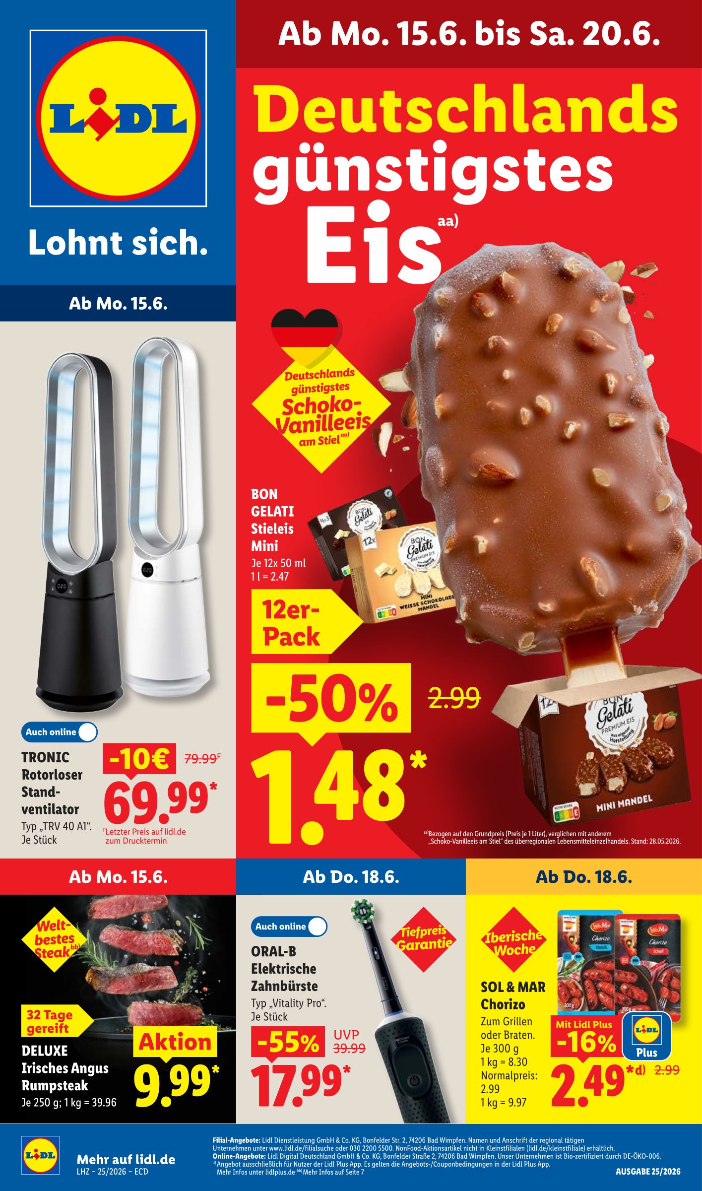 lidl - Lidl Prospekt nächste Woche – von Montag 15.06.2026 bis Samstag 20.06.2026